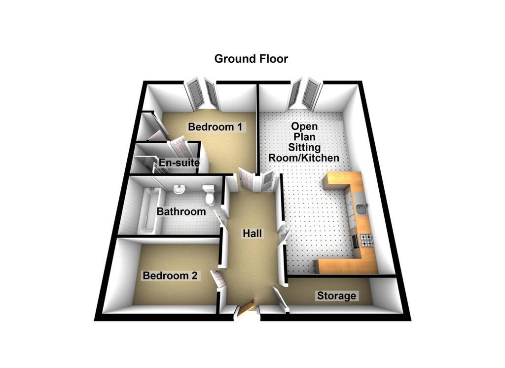 Flat 6, River Views, High Street, Bidford-on-Avon floorplan