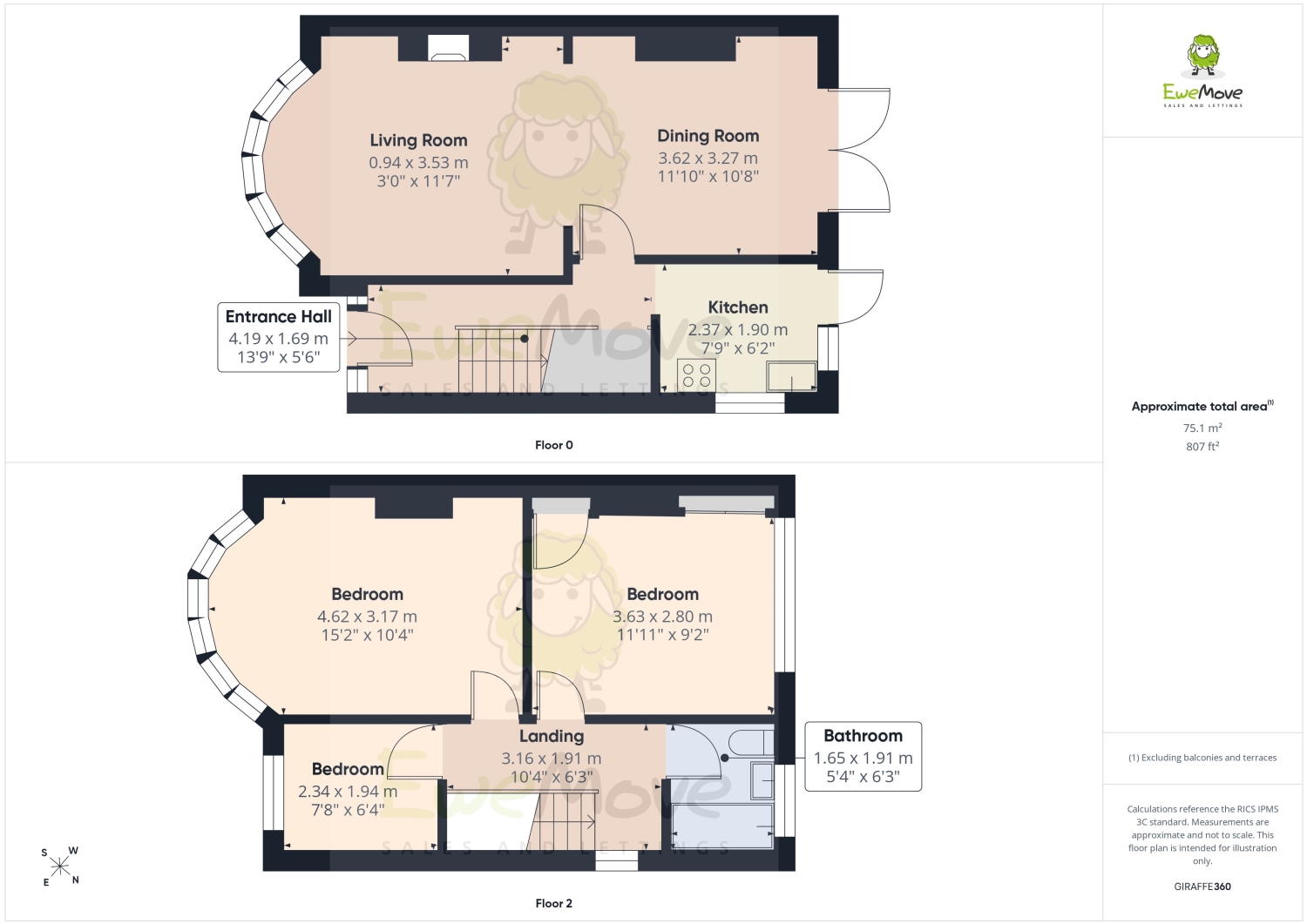 23, Pilgrims Way, Rochester floorplan