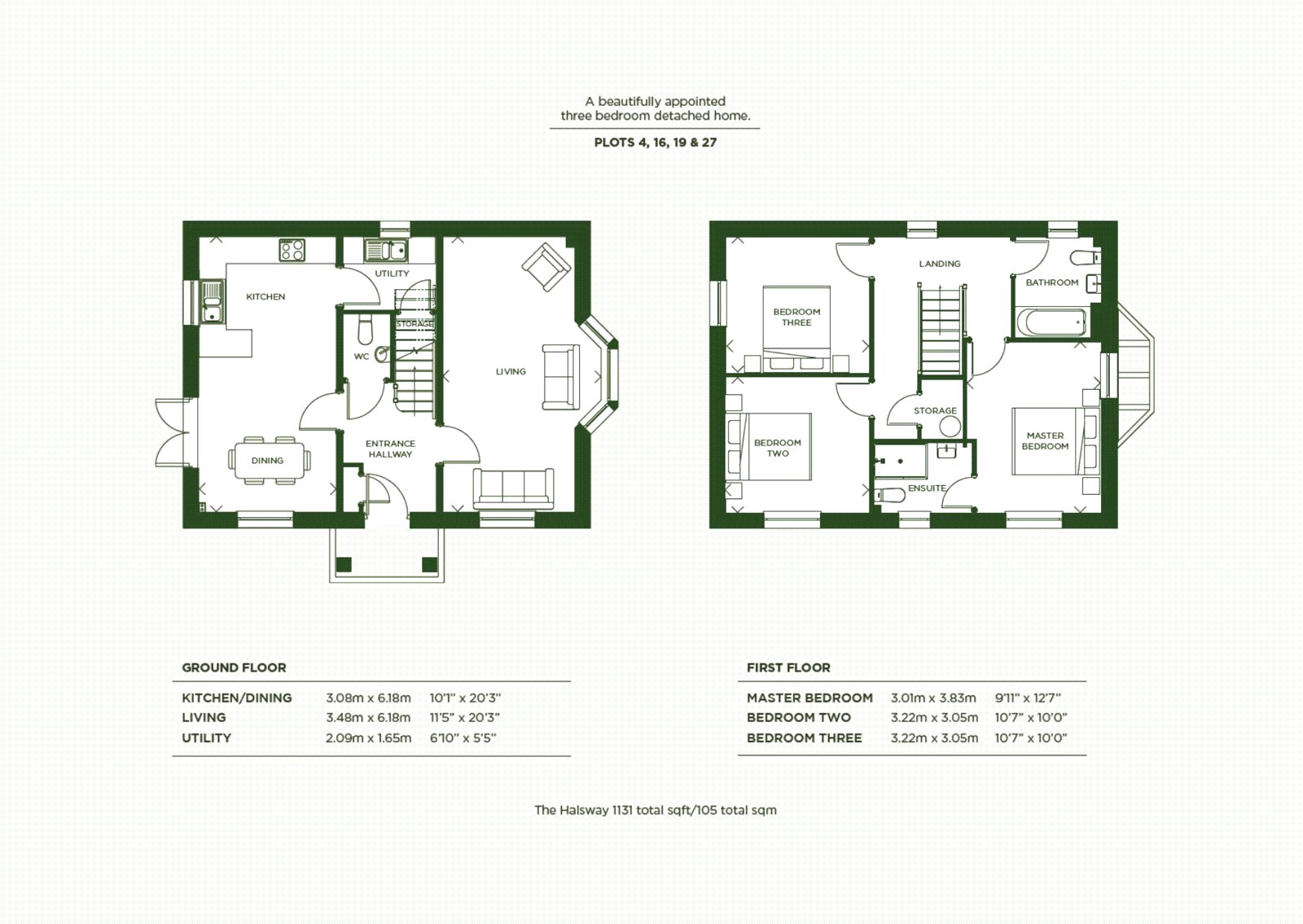 Plot 27, The Halsway,, Neroche Meadows, Ilminster floorplan