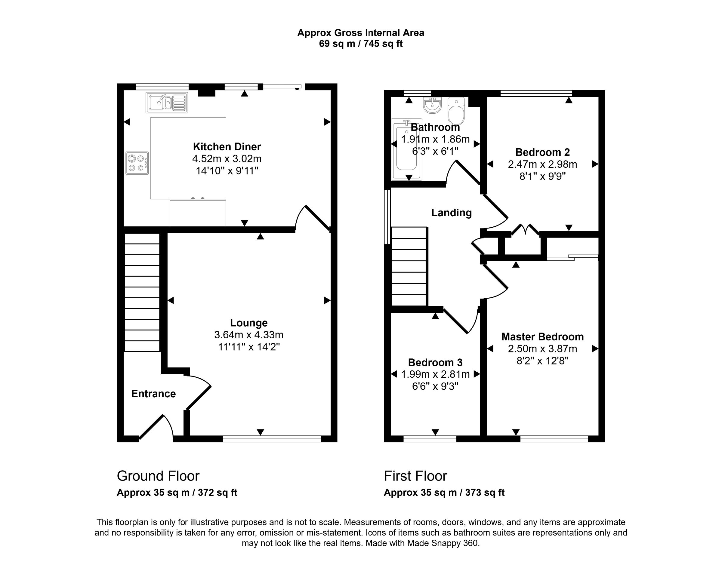 18 Manor Gardens, Weston-Super-Mare floorplan