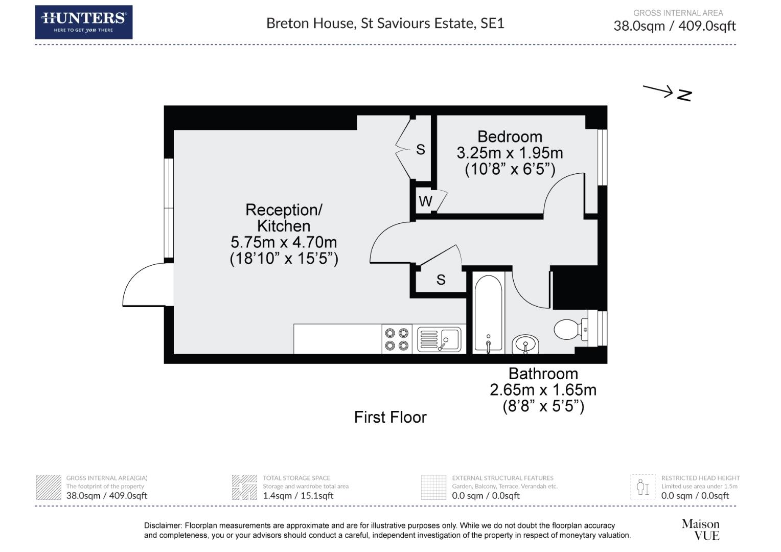 Breton House. St. Saviours Estate, London SE1, 1 bedroom property to