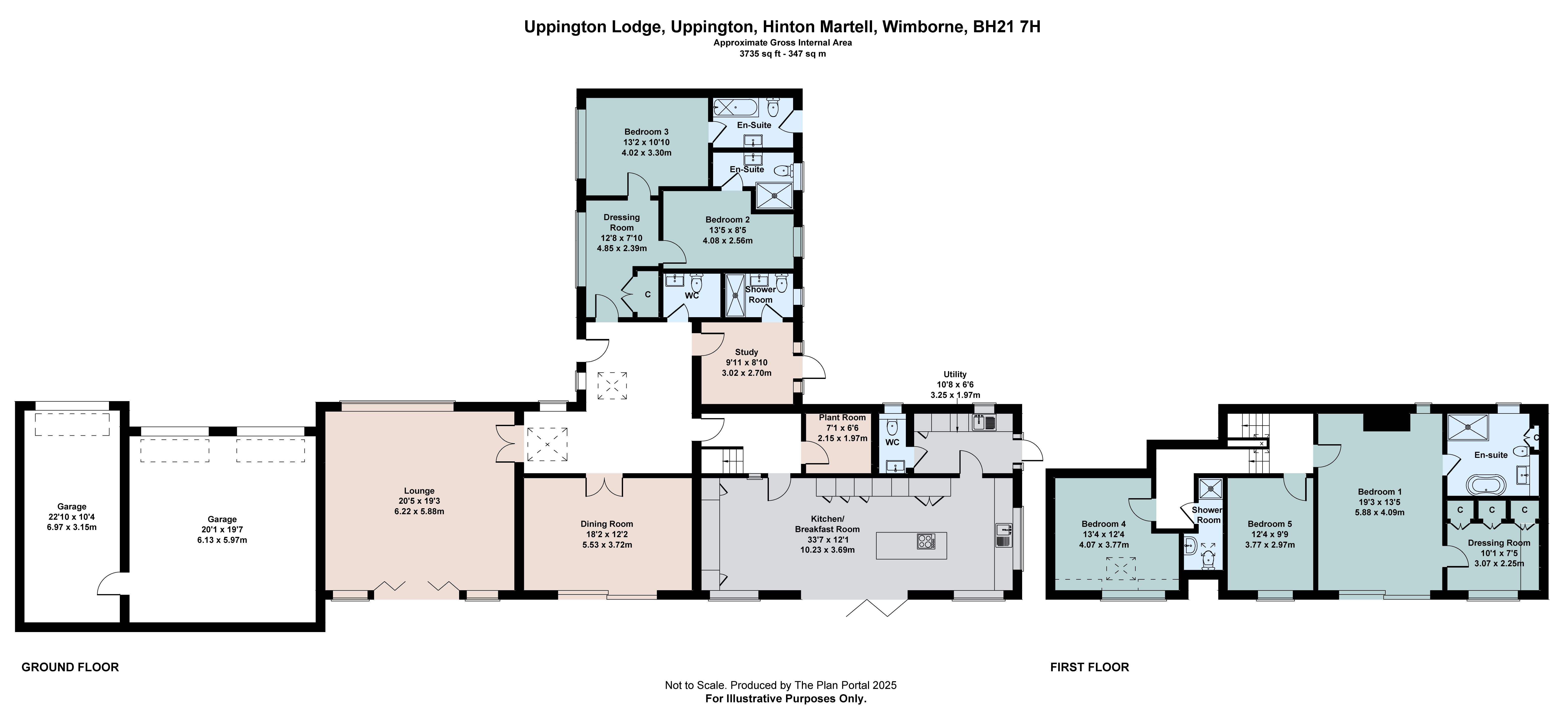 Uppington Lodge,, Uppington, Wimborne, floorplan