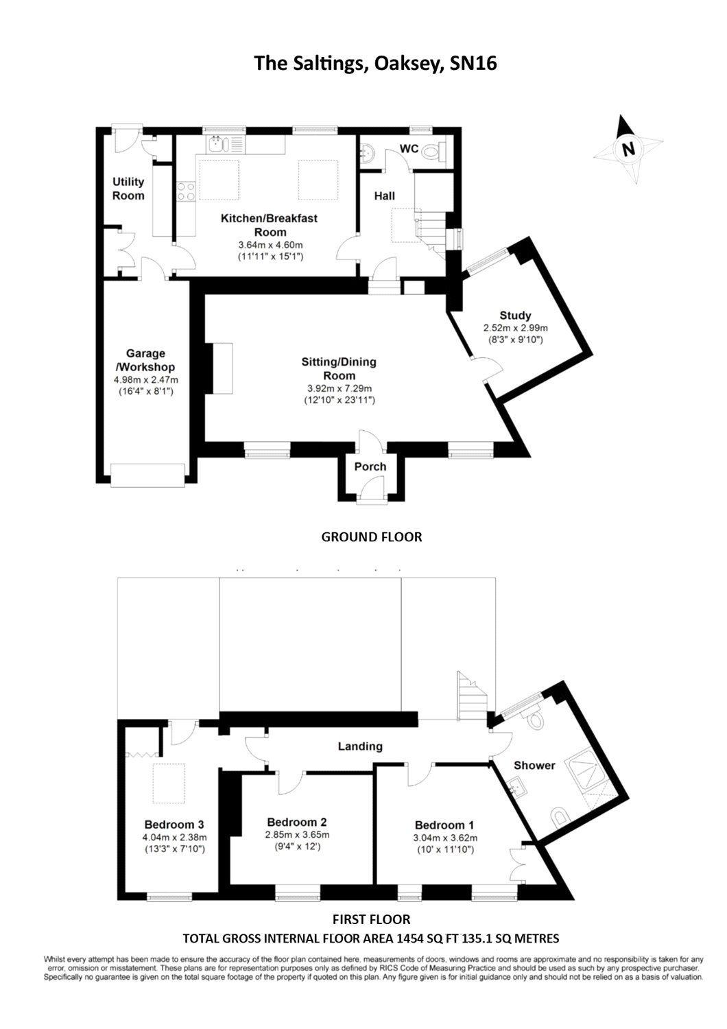 3 Bedrooms Semi-detached house for sale in Oaksey, Malmesbury, Wiltshire SN16