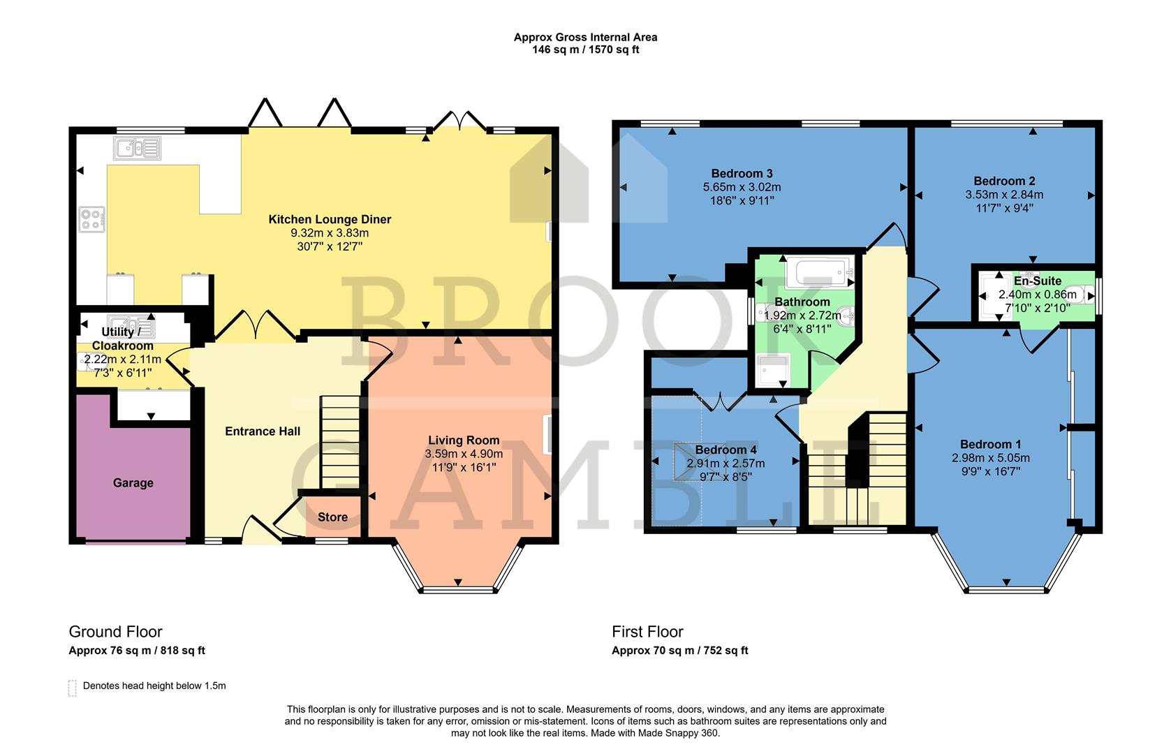 3, Baldwin Avenue, Eastbourne floorplan