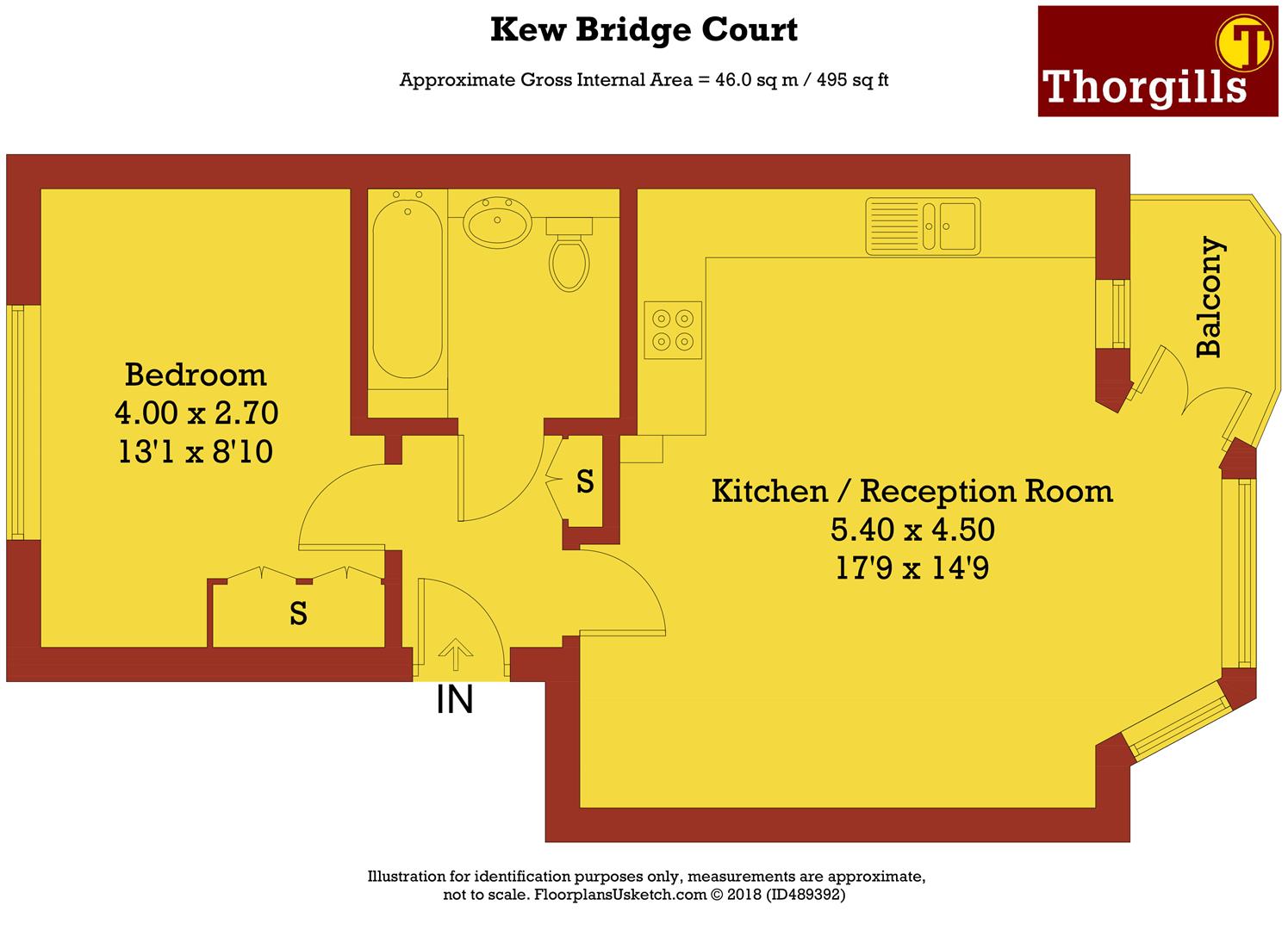 1 Bedrooms Flat to rent in Kew Bridge Court, London W4