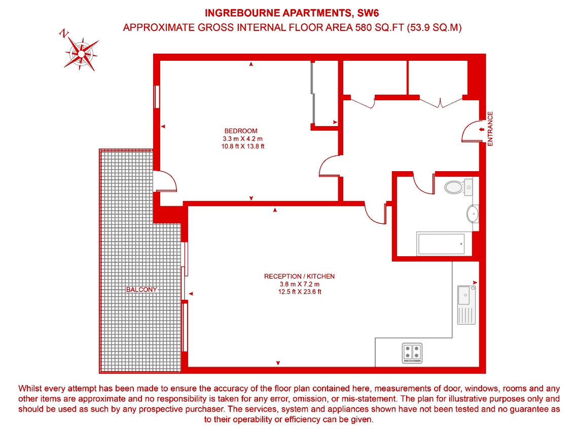 51, Ingrebourne Apartments, 5, Central Avenue, London floorplan