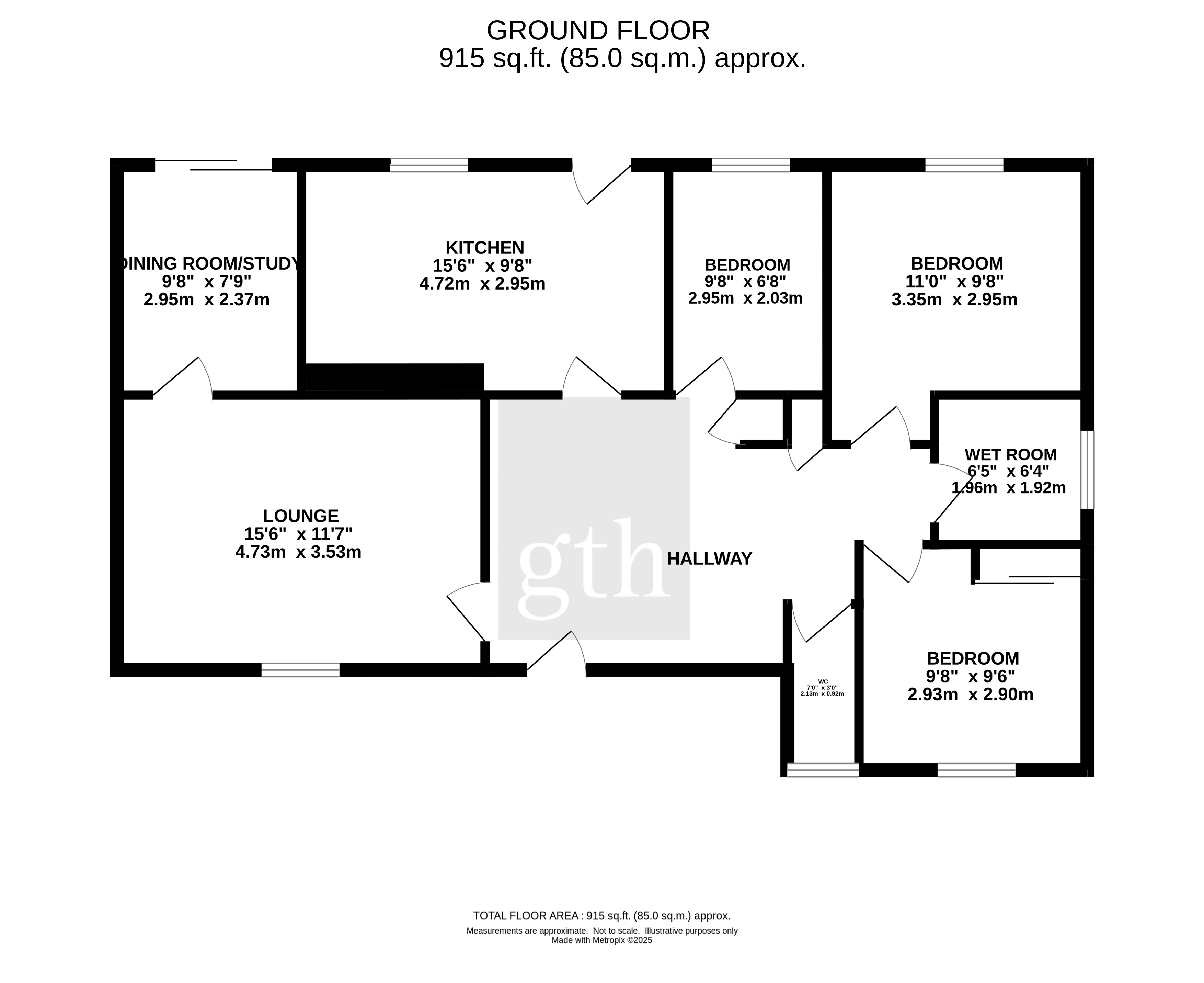 55, Oaklea, Devon floorplan