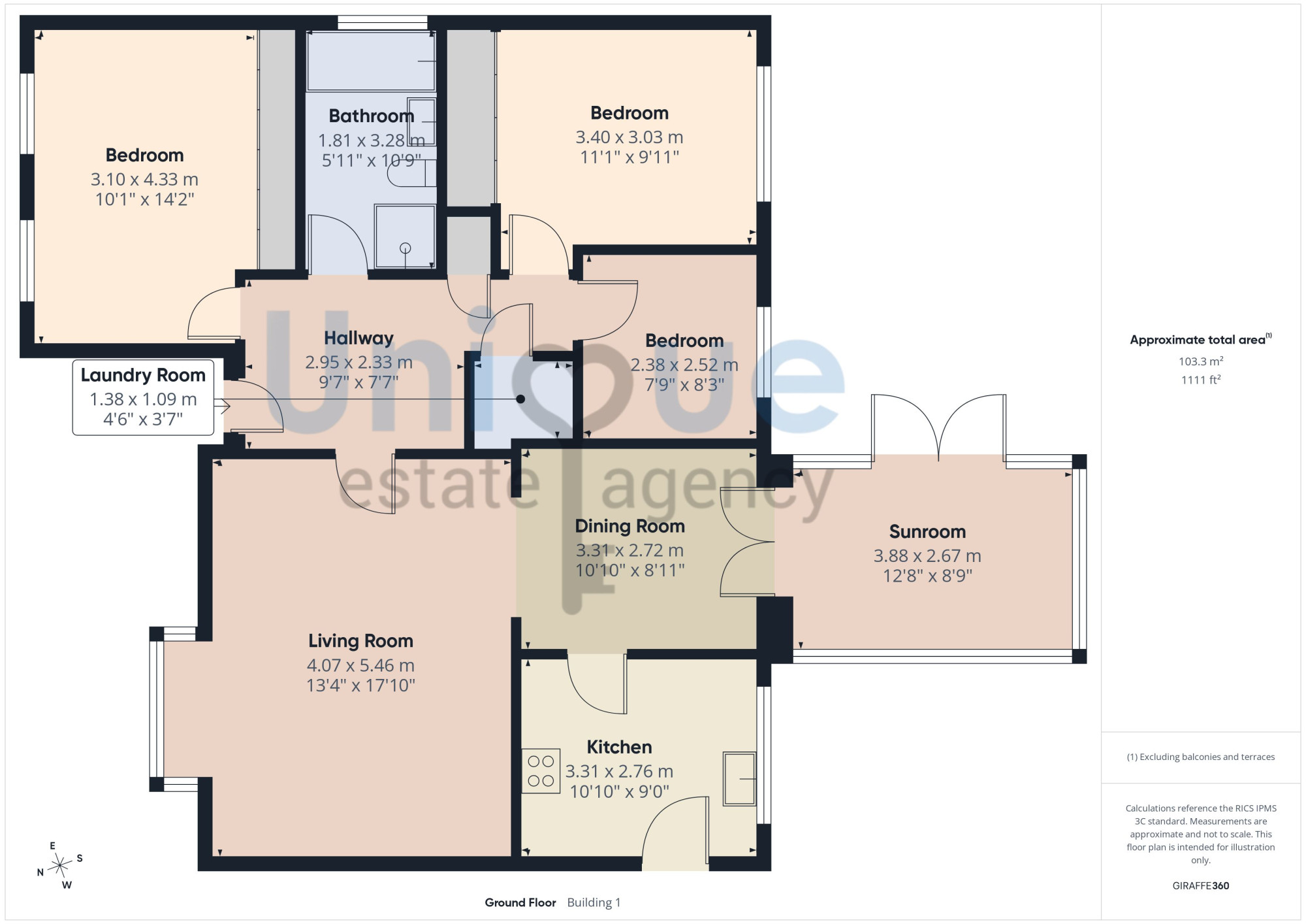 9, Gladeway, Thornton-Cleveleys floorplan