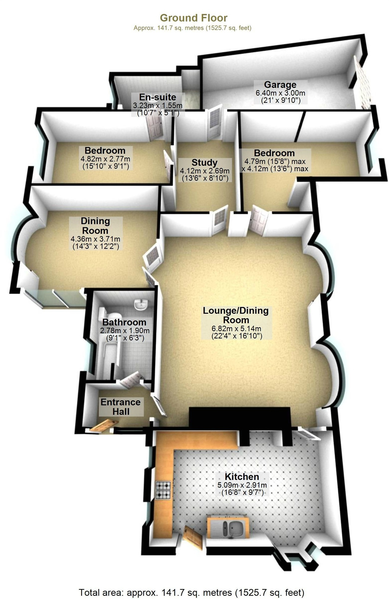 2 Bedrooms Detached bungalow for sale in Brackenfield Lane, Wessington, Alfreton, Derbyshire DE55