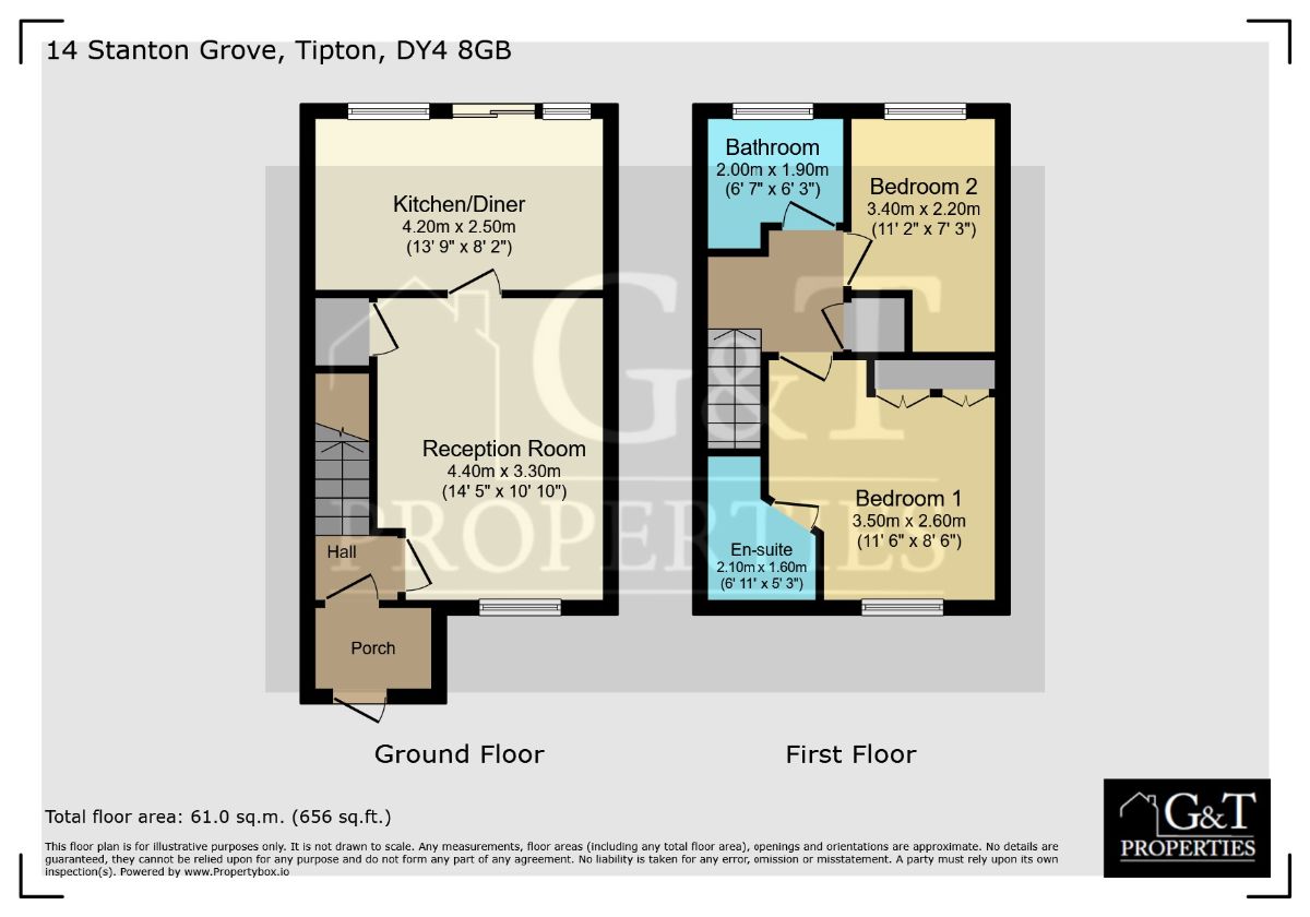 14 Stanton Grove, Tipton floorplan