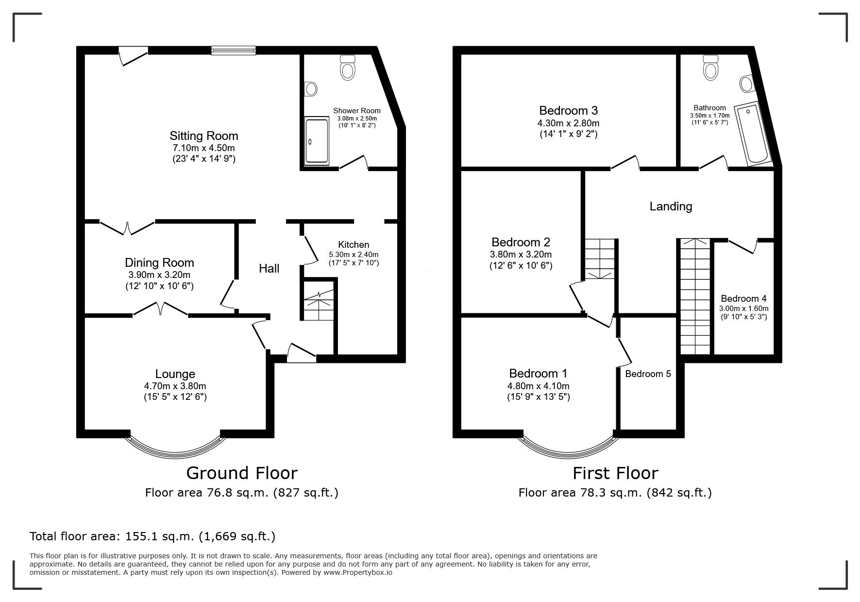 109, Ruskin Aveue, London floorplan