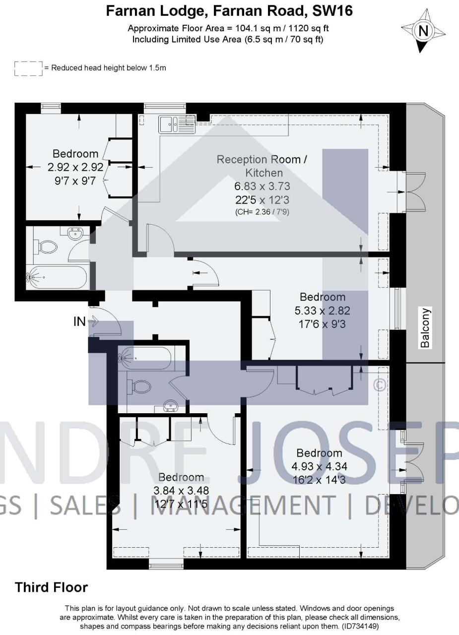 Flat 9, 12, Farnan Road, Streatham floorplan