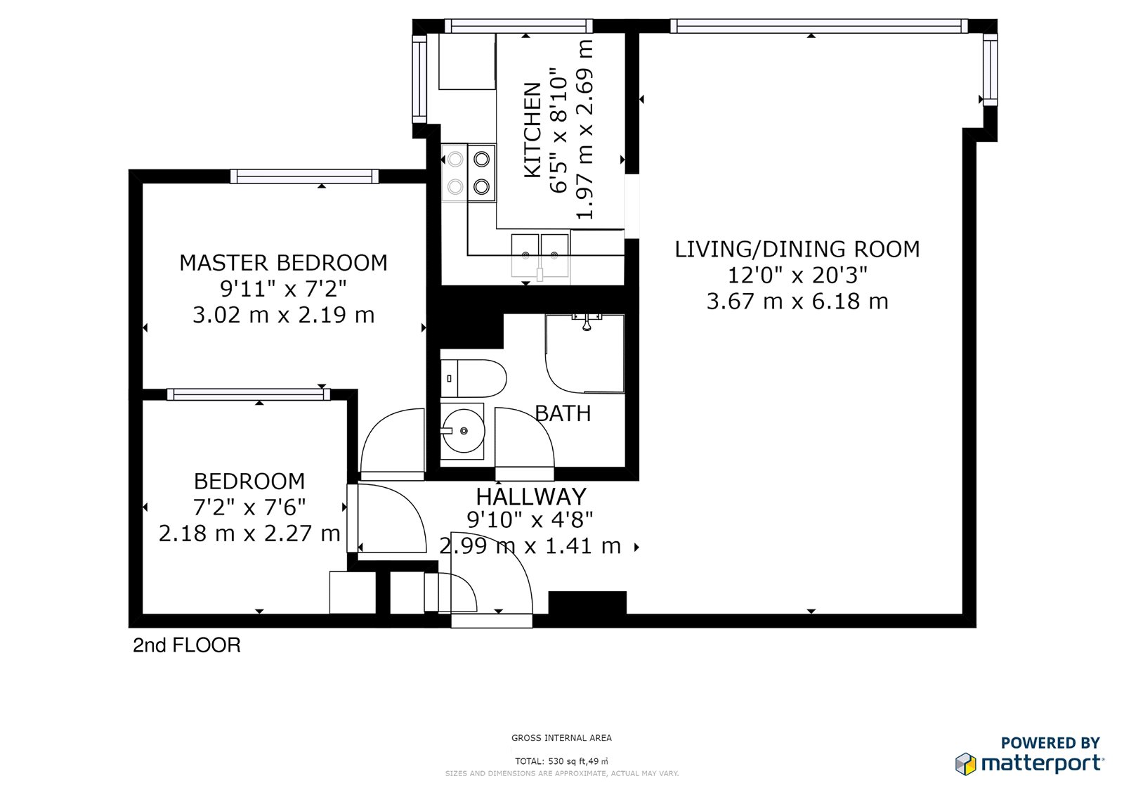 2 Bedrooms Flat to rent in The Water Gardens, London W2