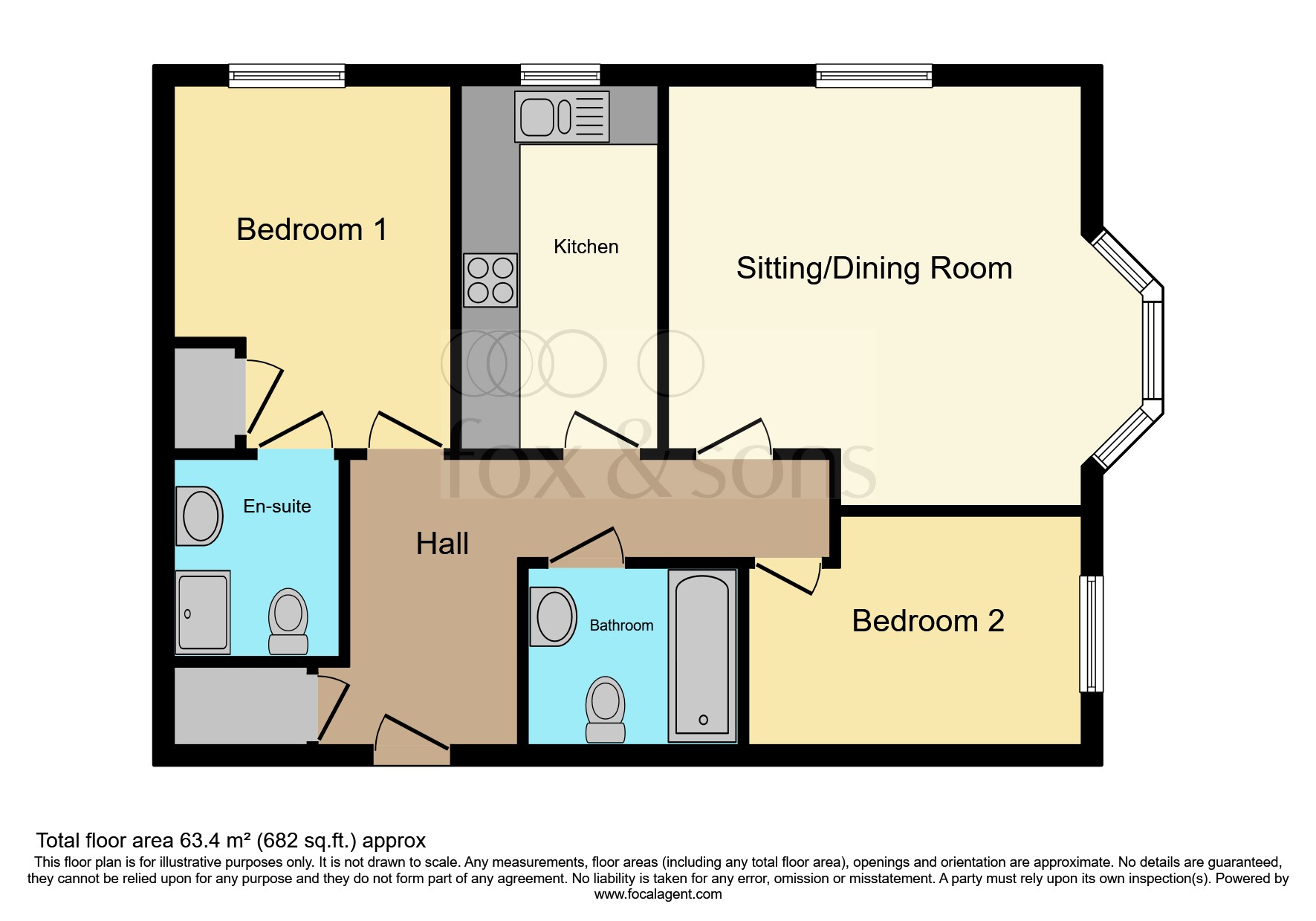 Flat 4 Royal George Court, London Road, BURGESS HILL floorplan