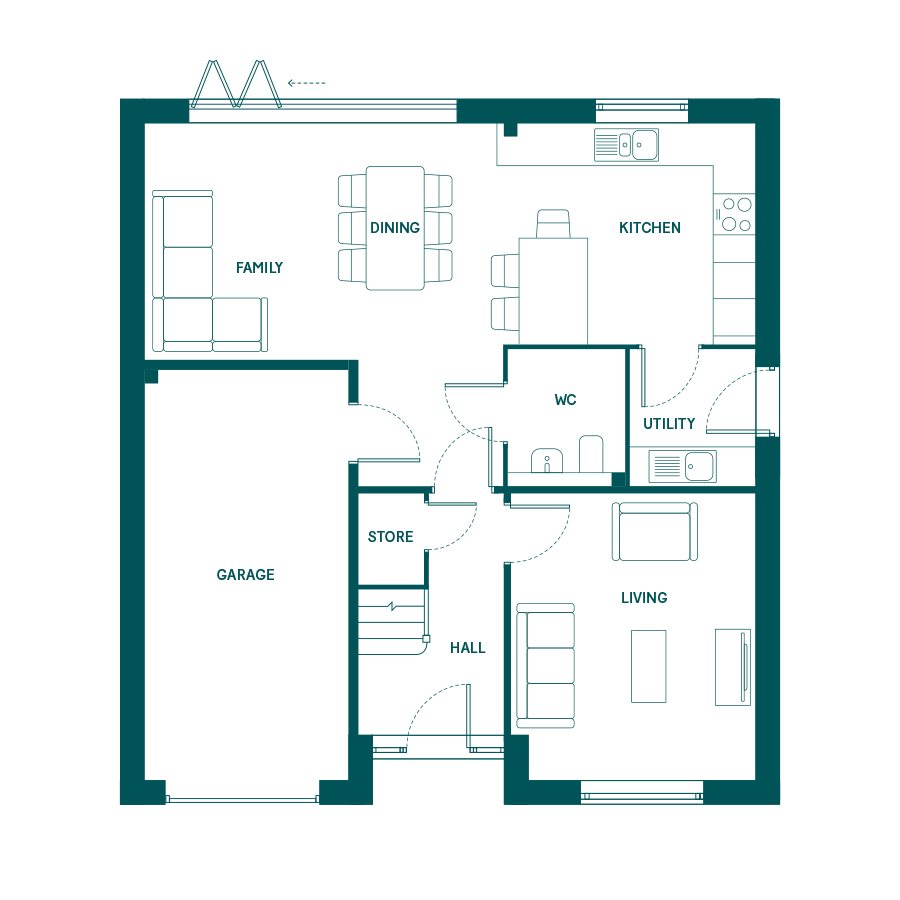 Plot 10, The Broadoak, The Pastures, Gateforth Lane, Selby floorplan