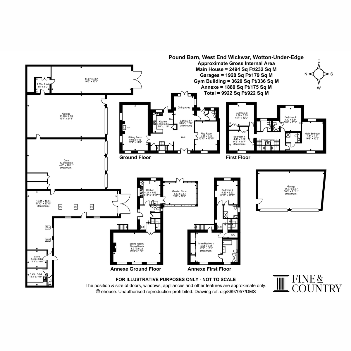 Pound Barn, West End, Wotton-under-edge floorplan