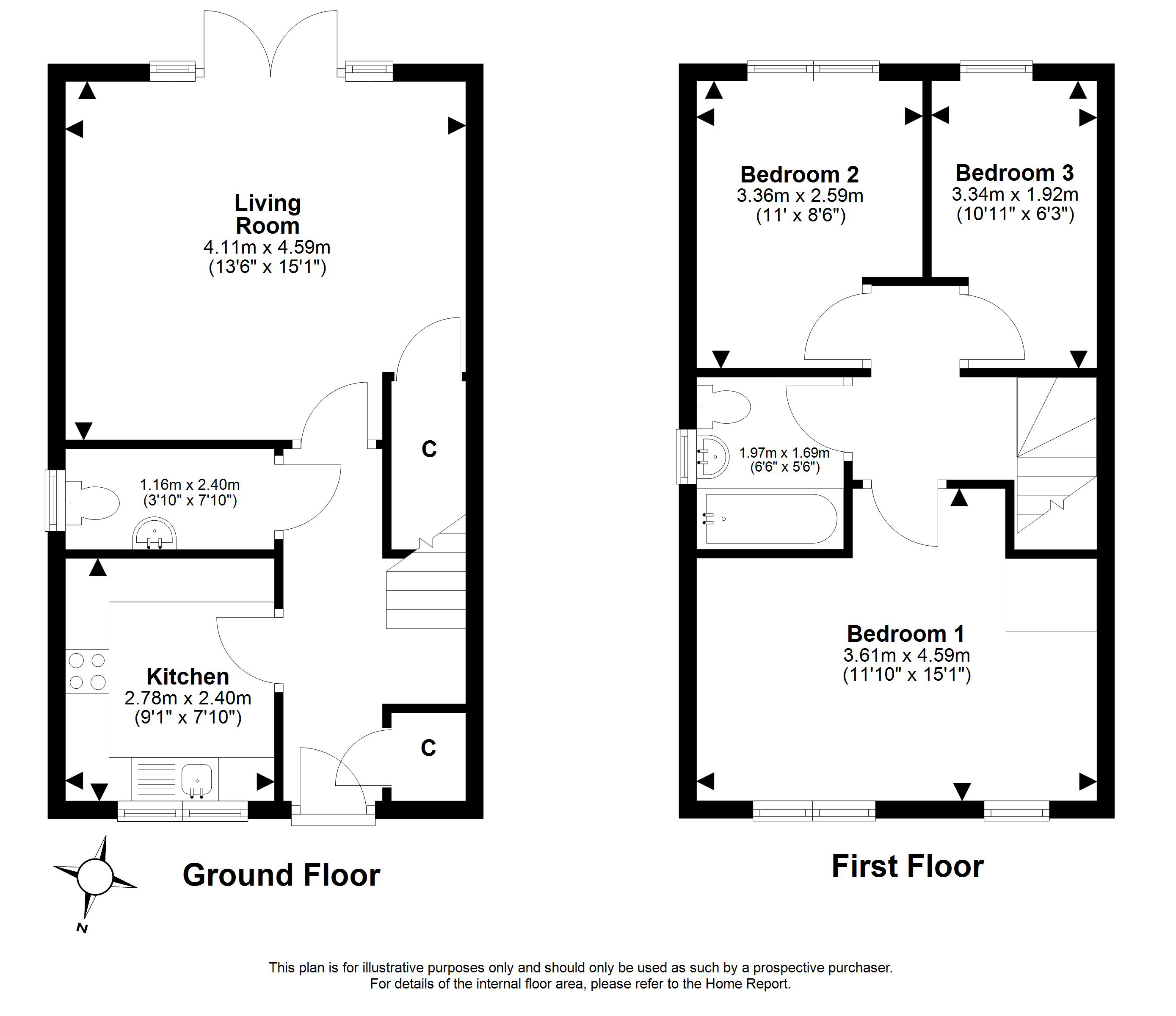 11, Grant Crescent, Macmerry floorplan