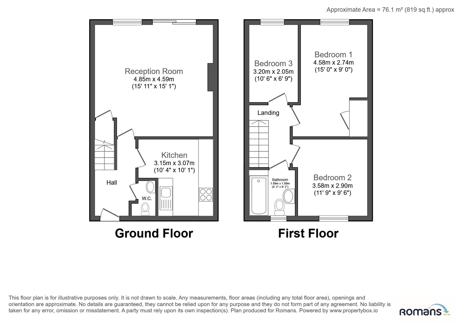 7, Chaucer Close, Reading floorplan
