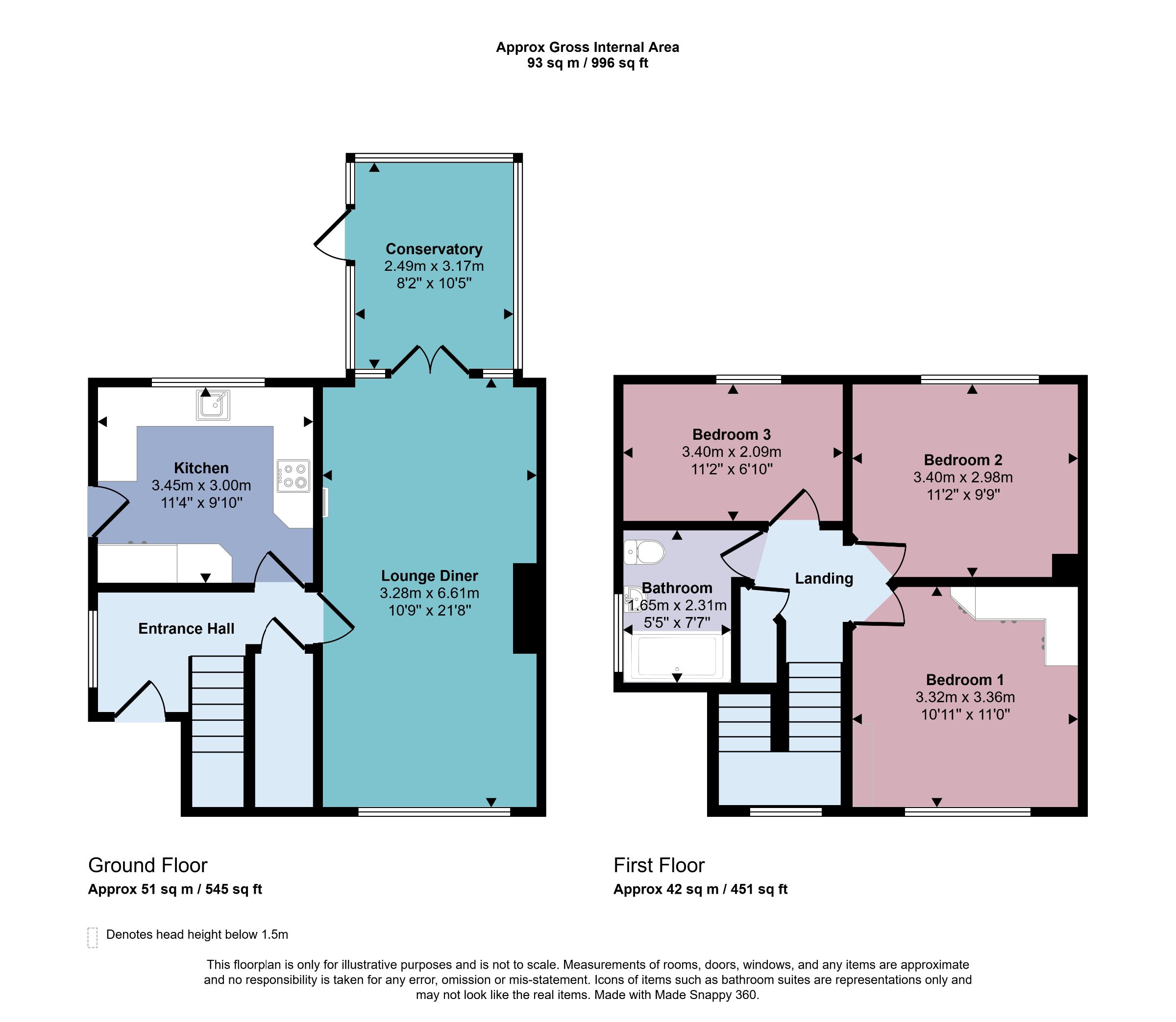 3 York Close, Knaresborough floorplan