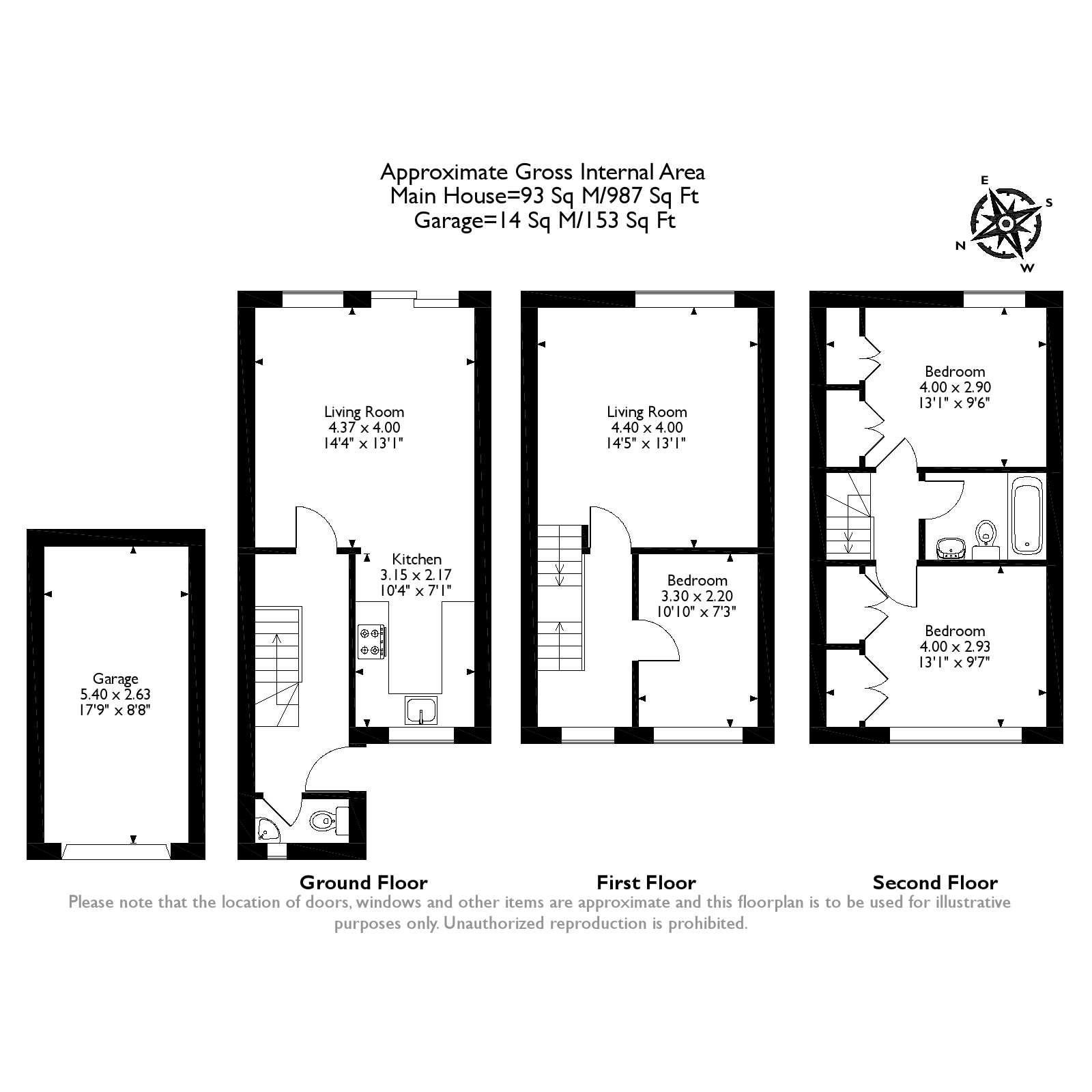 3 Bedrooms Town house for sale in Weymede, Byfleet, West Byfleet KT14