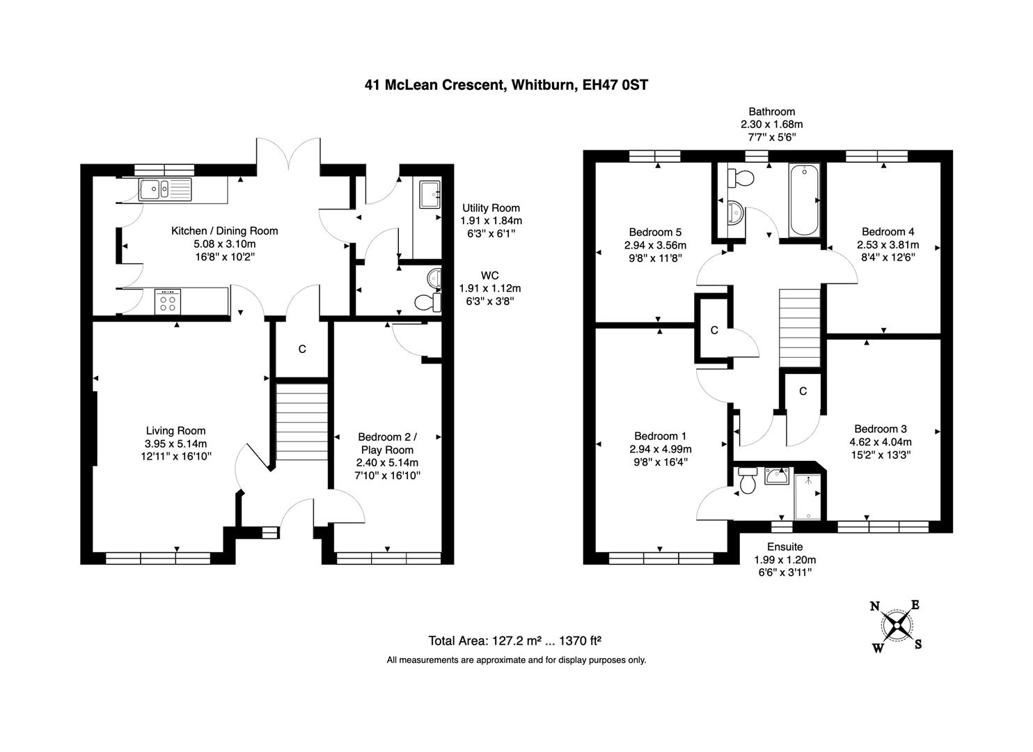 41, Mclean Crescent, Whitburn floorplan