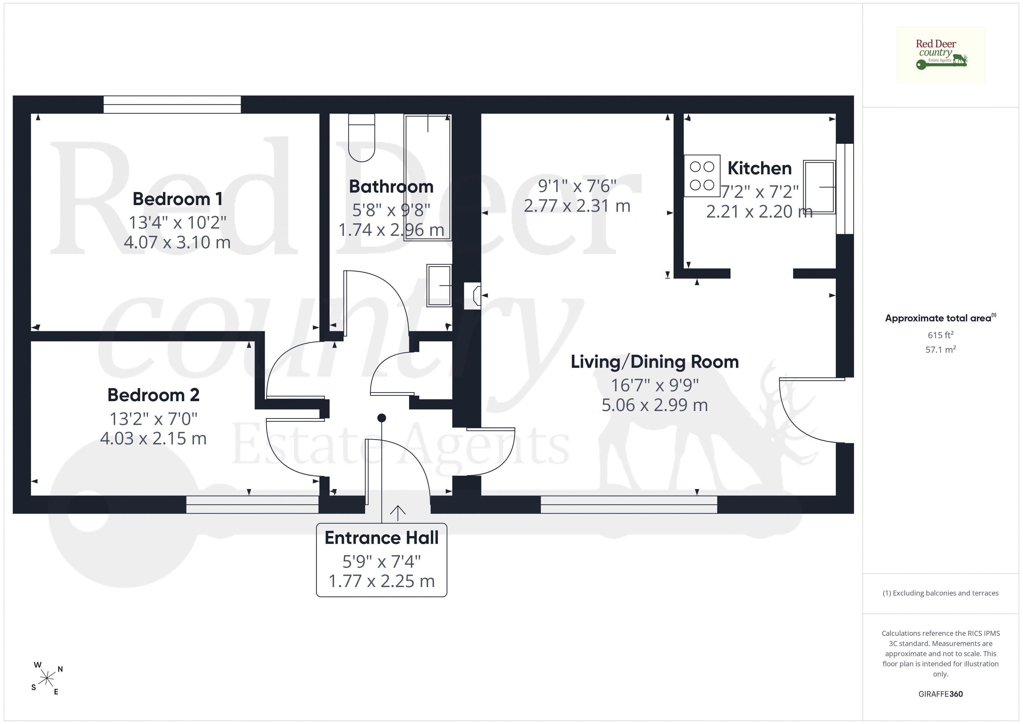 Shells Knapp, 48C Brendon Road, Watchet floorplan