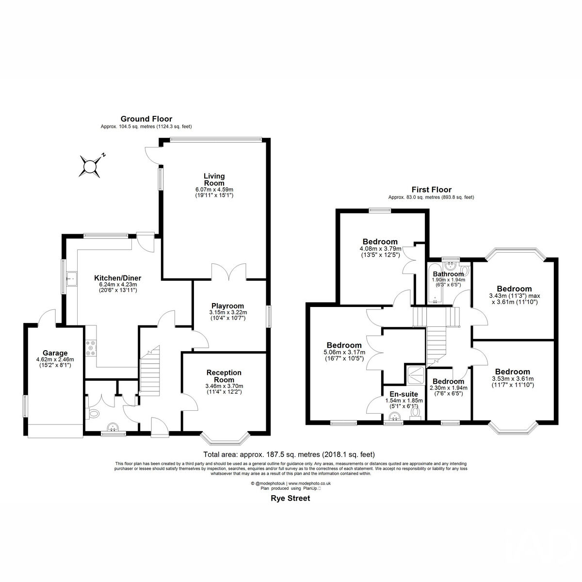 147, Rye Street, Bishop's Stortford floorplan