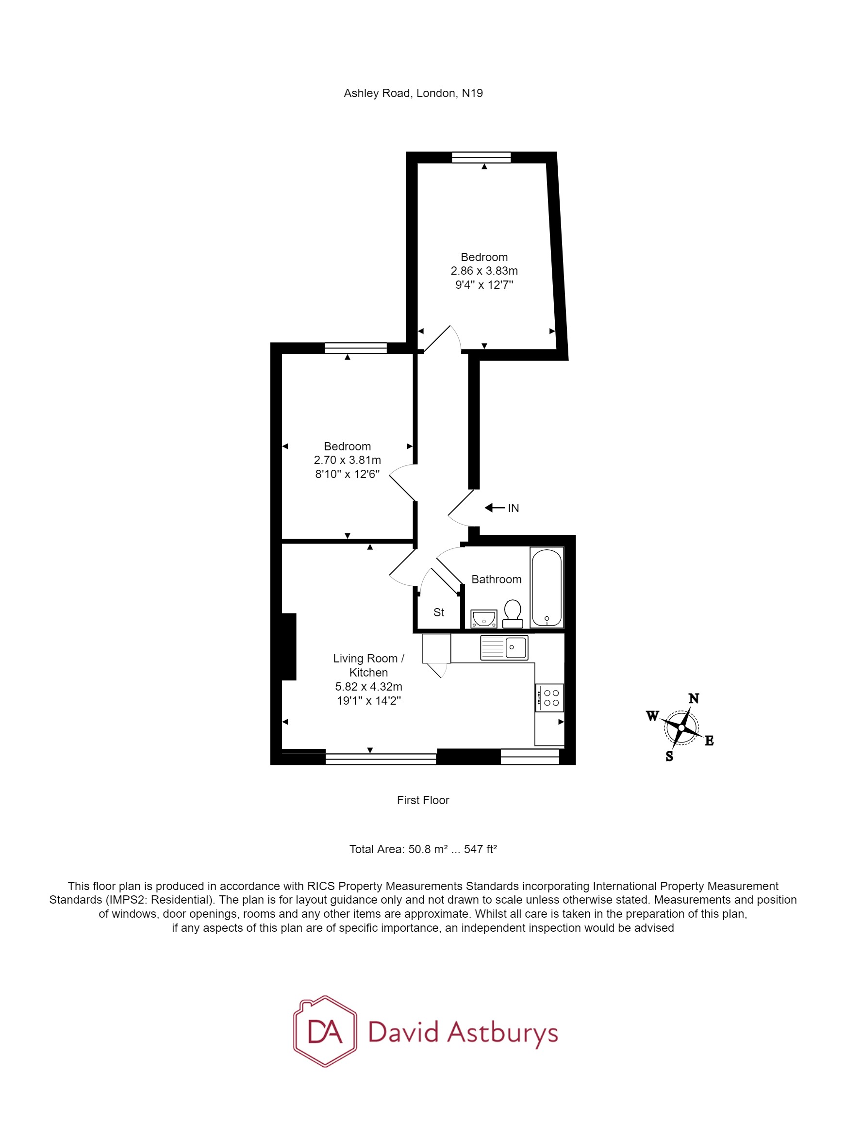 Ashley Road, London N19, 2 bedroom flat for sale 65022380 PrimeLocation