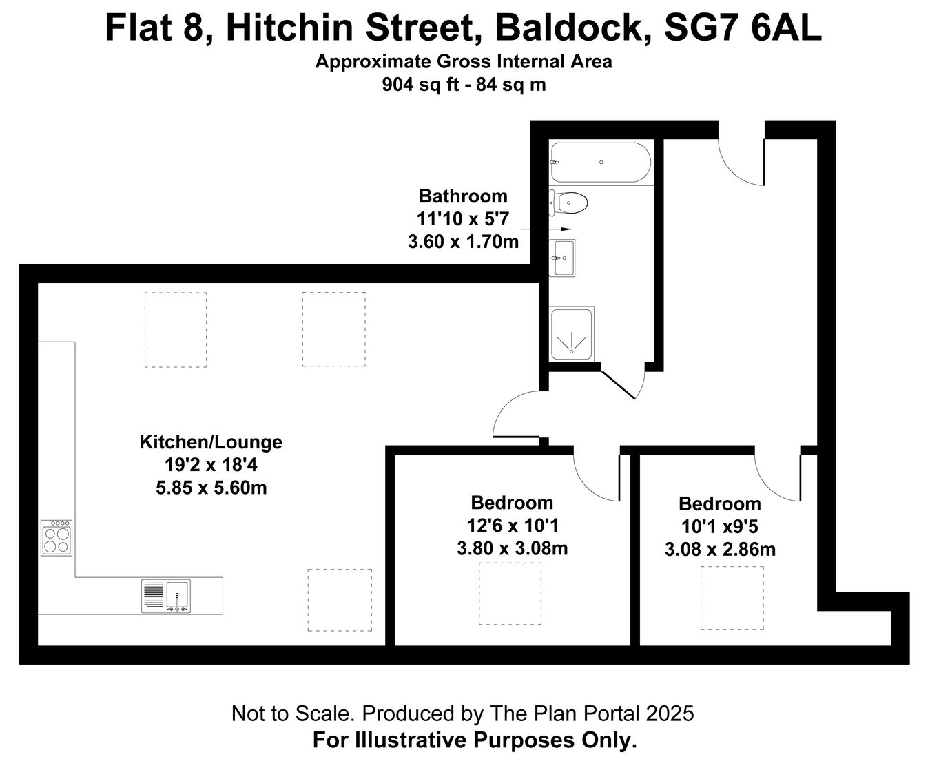 Apartment 8, Hitchin Street, Baldock floorplan