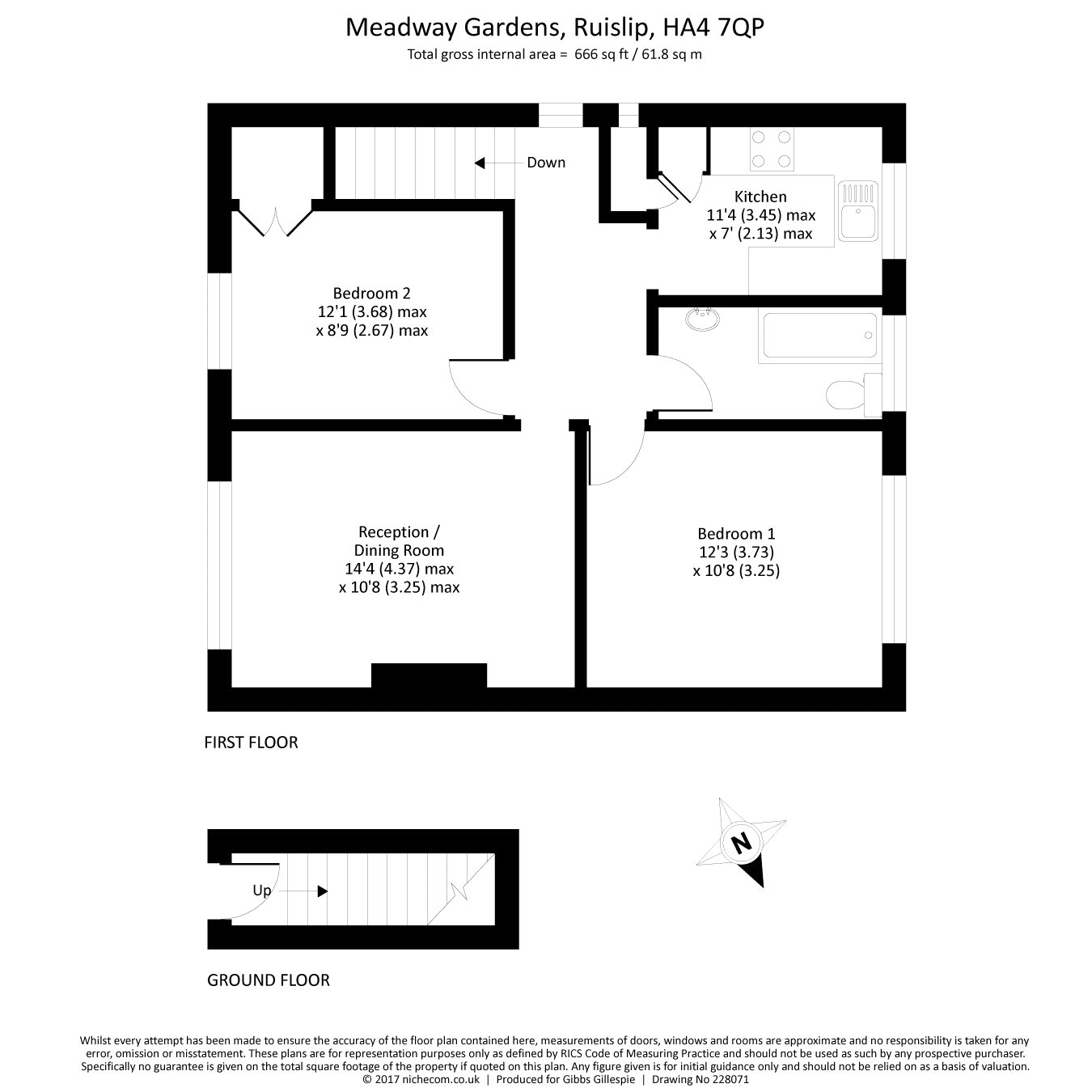 2 Bedrooms Maisonette for sale in Meadway Gardens, Ruislip, Middlesex HA4