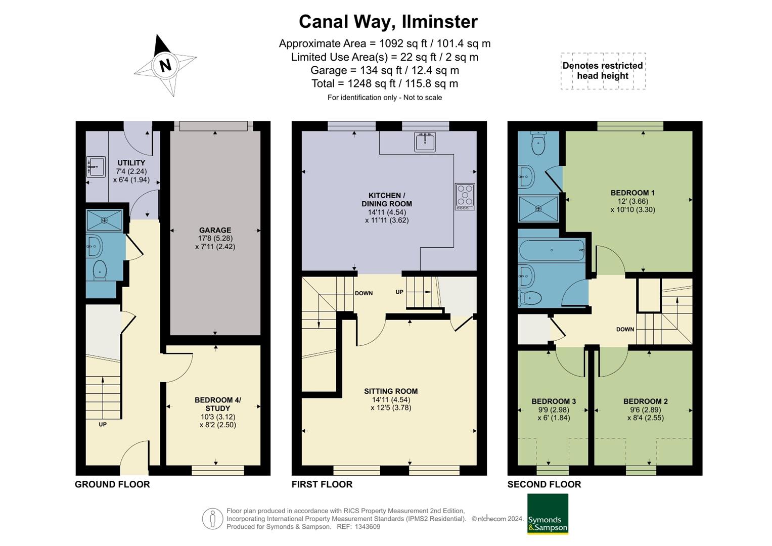 116, Canal Way, Ilminster floorplan
