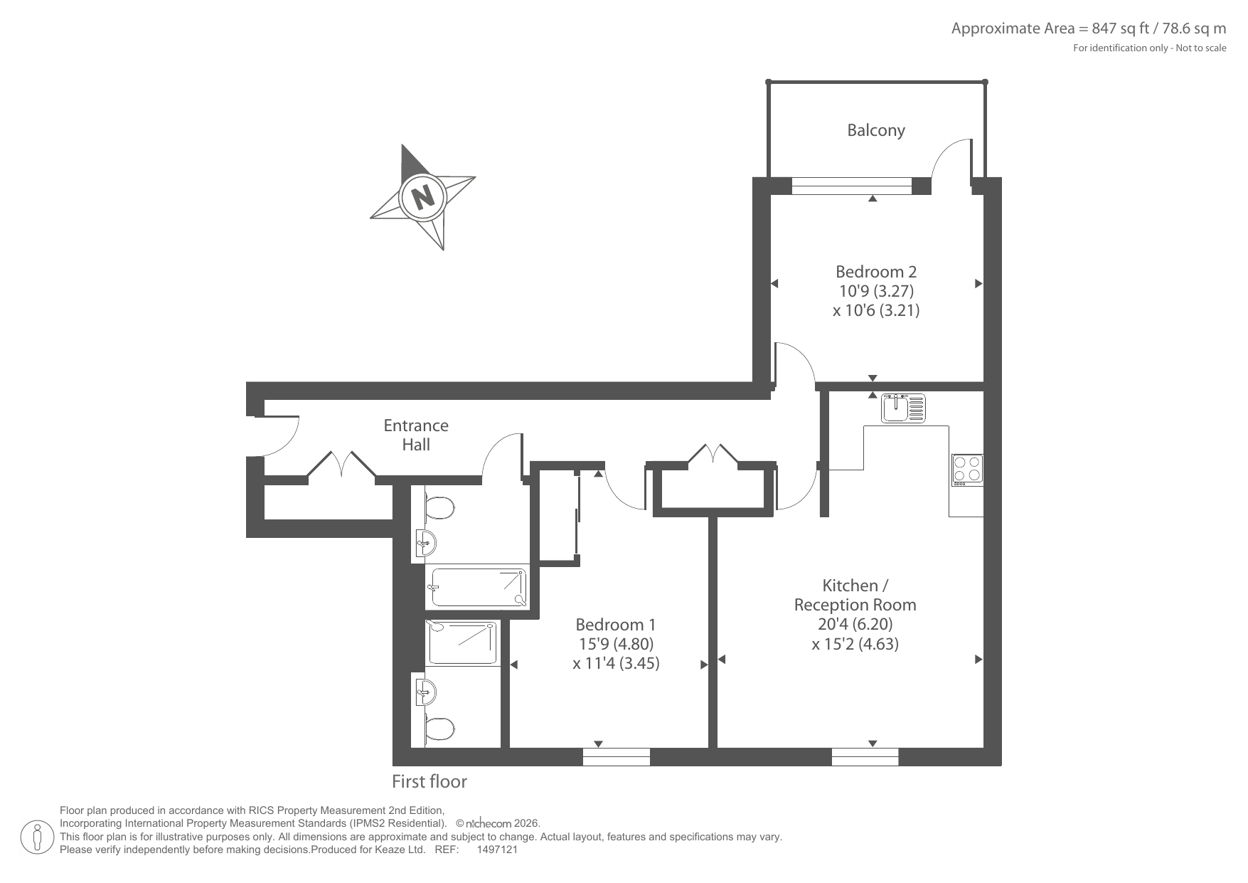 Ashford TW15 2DZ, Ashford floorplan