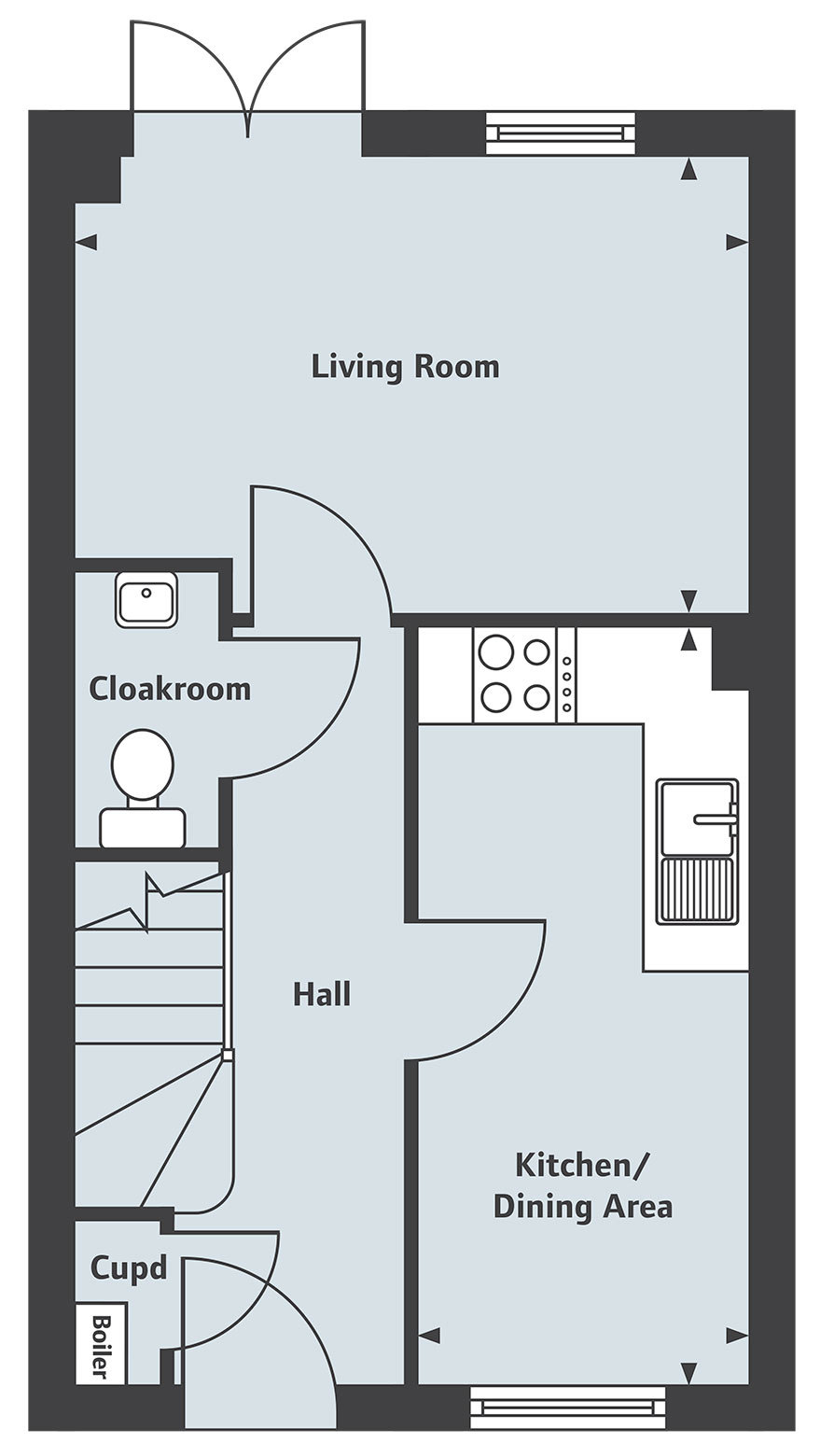 3 Bedrooms Semi-detached house for sale in 