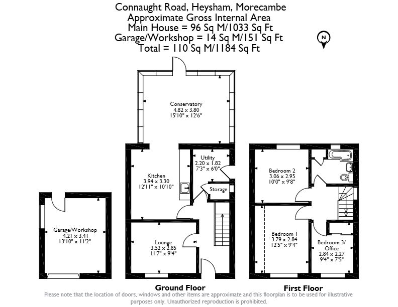 Connaught Road, Morecambe floorplan