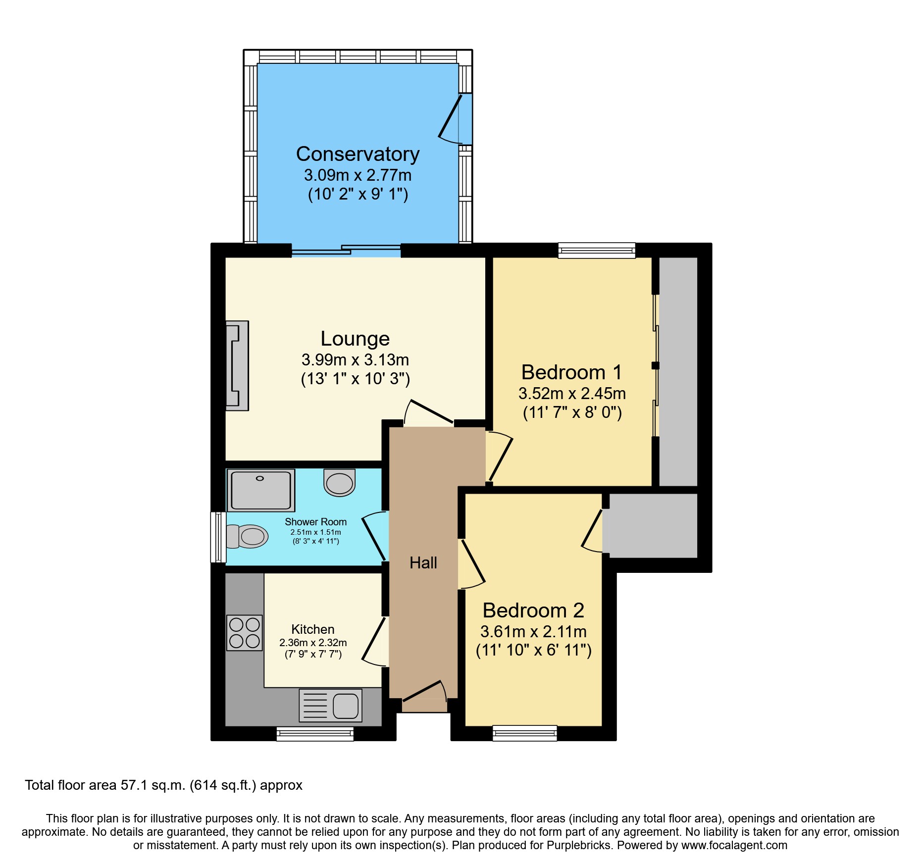 Hornby Court, Lancaster LA1, 2 bedroom flat for sale 64986496
