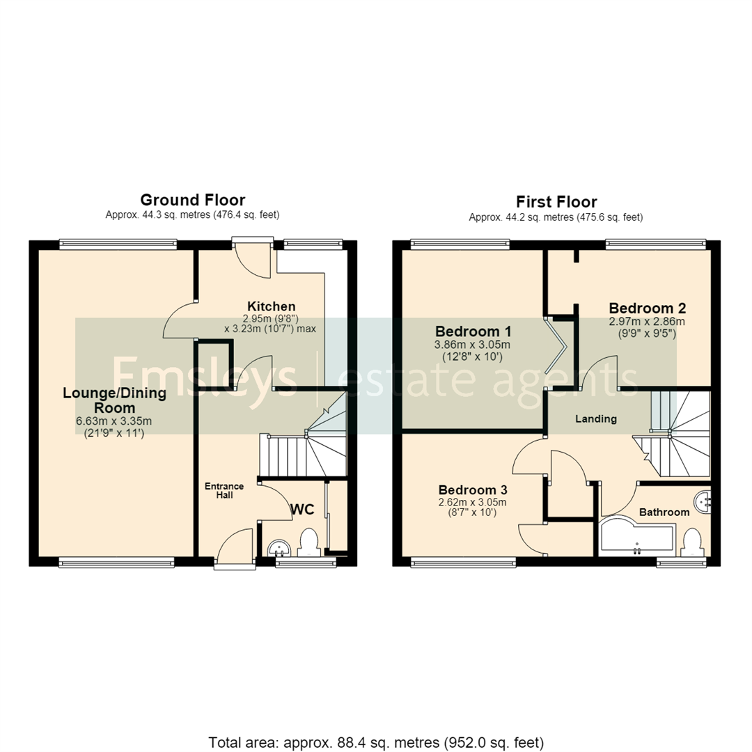 55, Naburn Road, Leeds floorplan