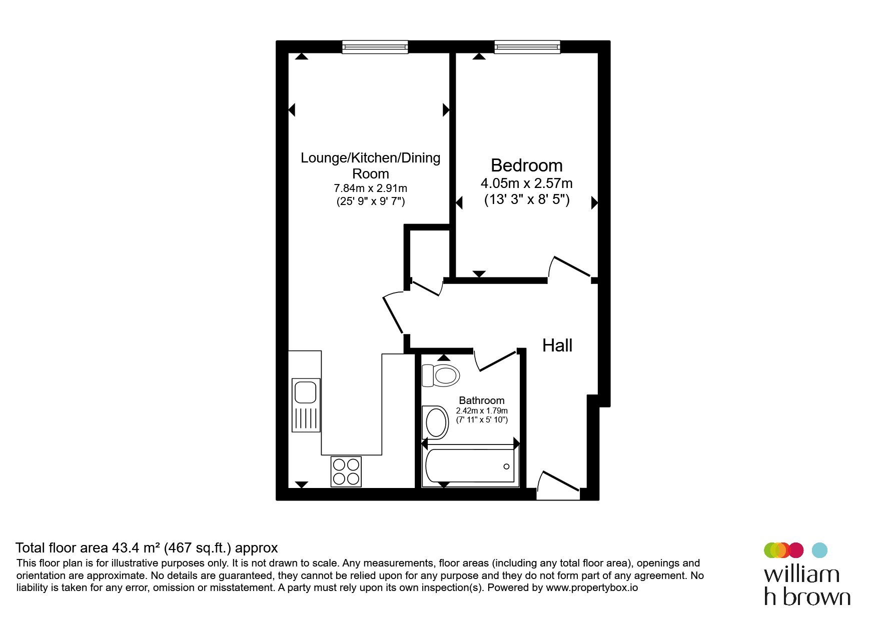 Flat 7, Fountain House, Parkway, Welwyn Garden City floorplan