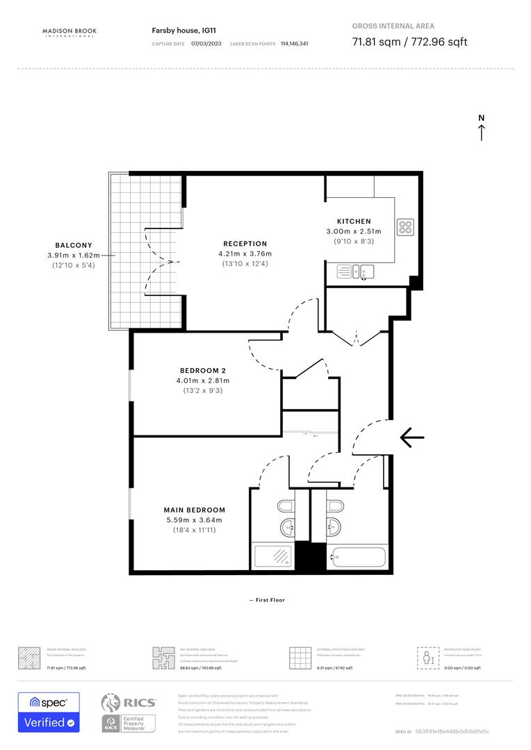 Farsby House, Barking Riverside IG11, 2 bedroom flat for sale