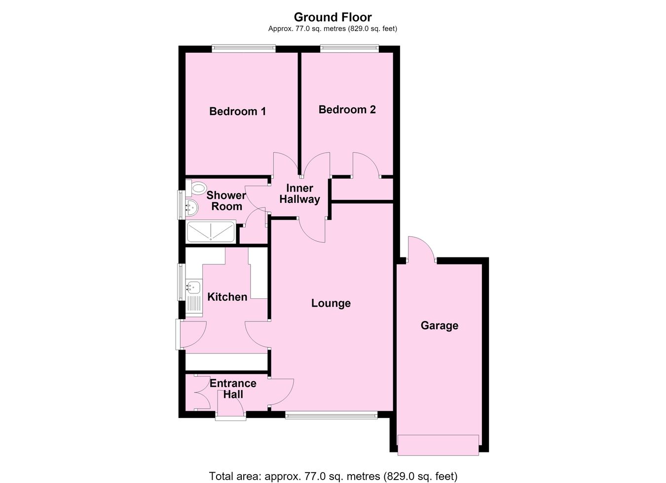43, Blenheim Crescent, Leicester floorplan