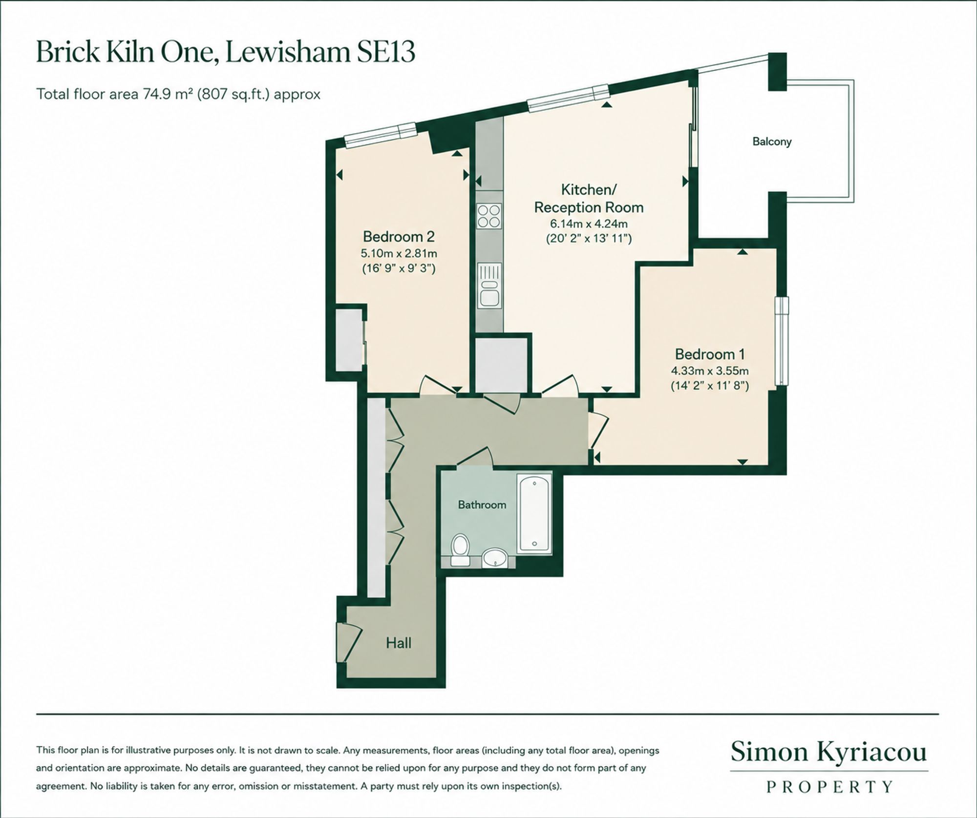 092 Brick Kiln One Station Road, London floorplan