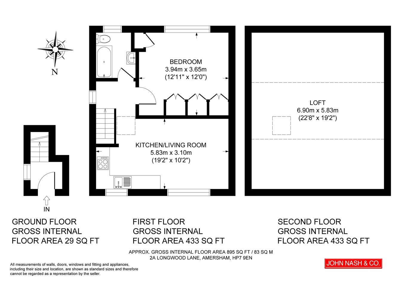 2a, Longwood Lane, Amersham floorplan