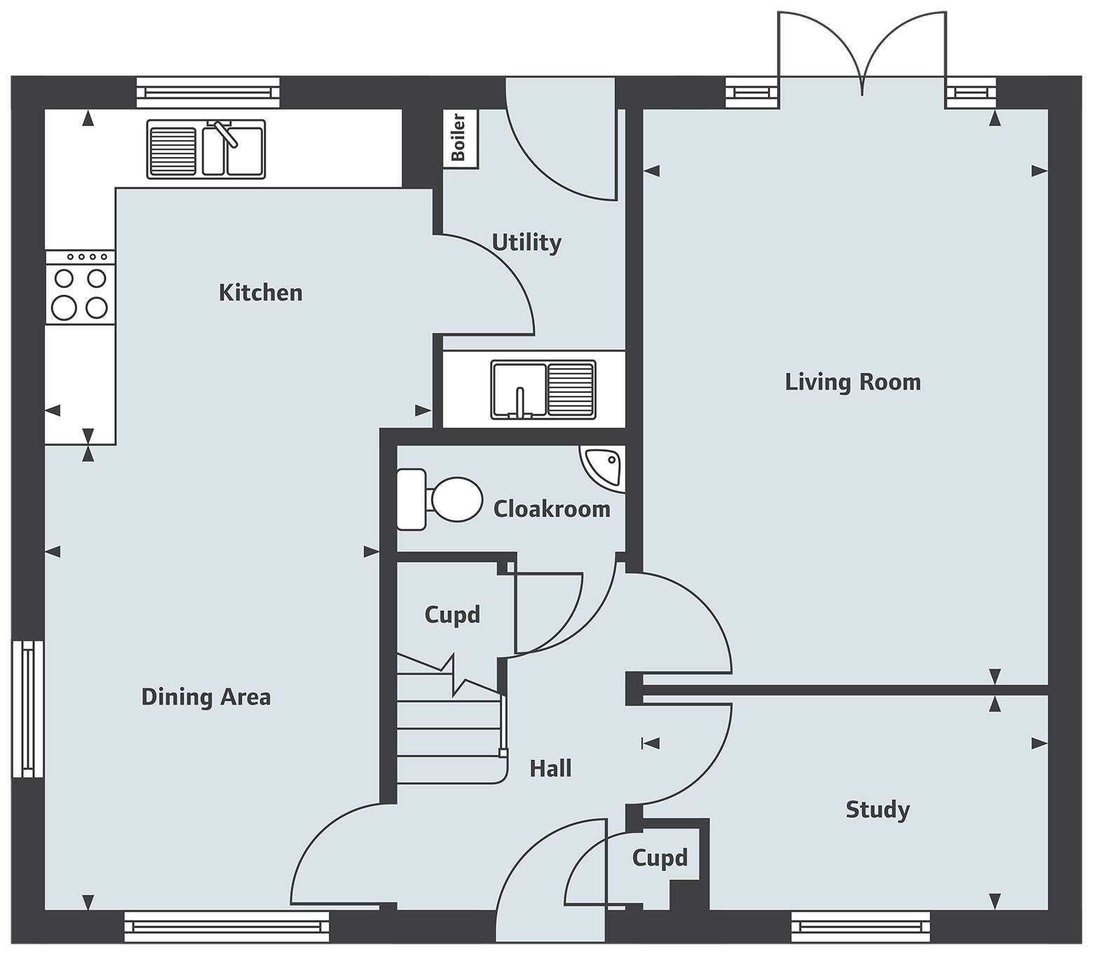 4 Bedrooms Detached house for sale in 