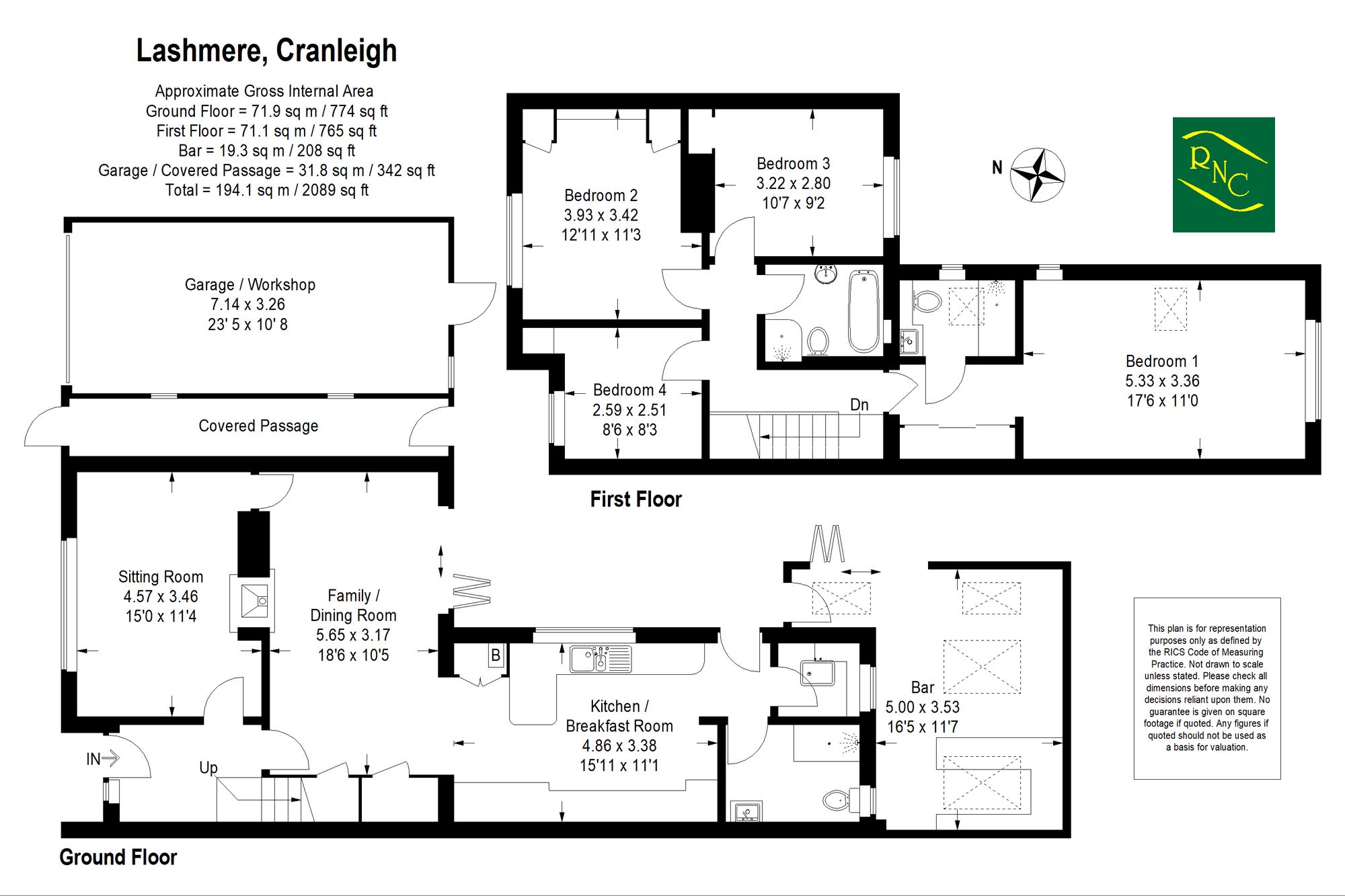 13 Lashmere, Cranleigh, Surrey floorplan