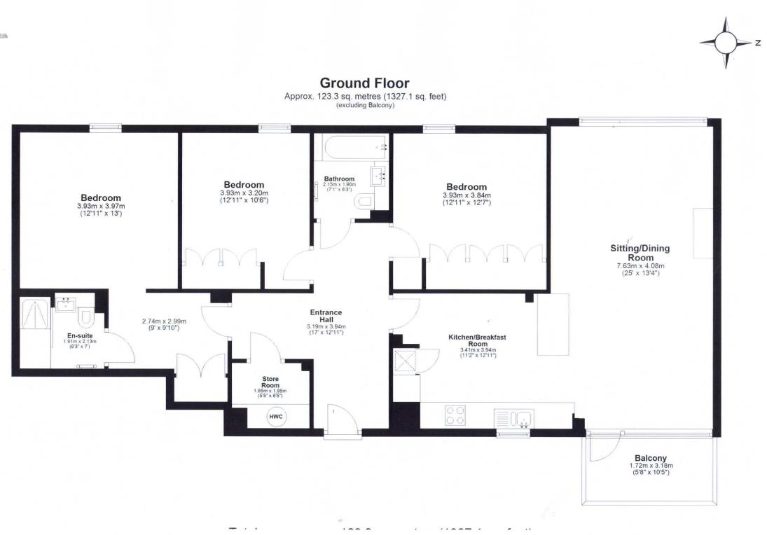 1, Rowan Lane, Corsham floorplan