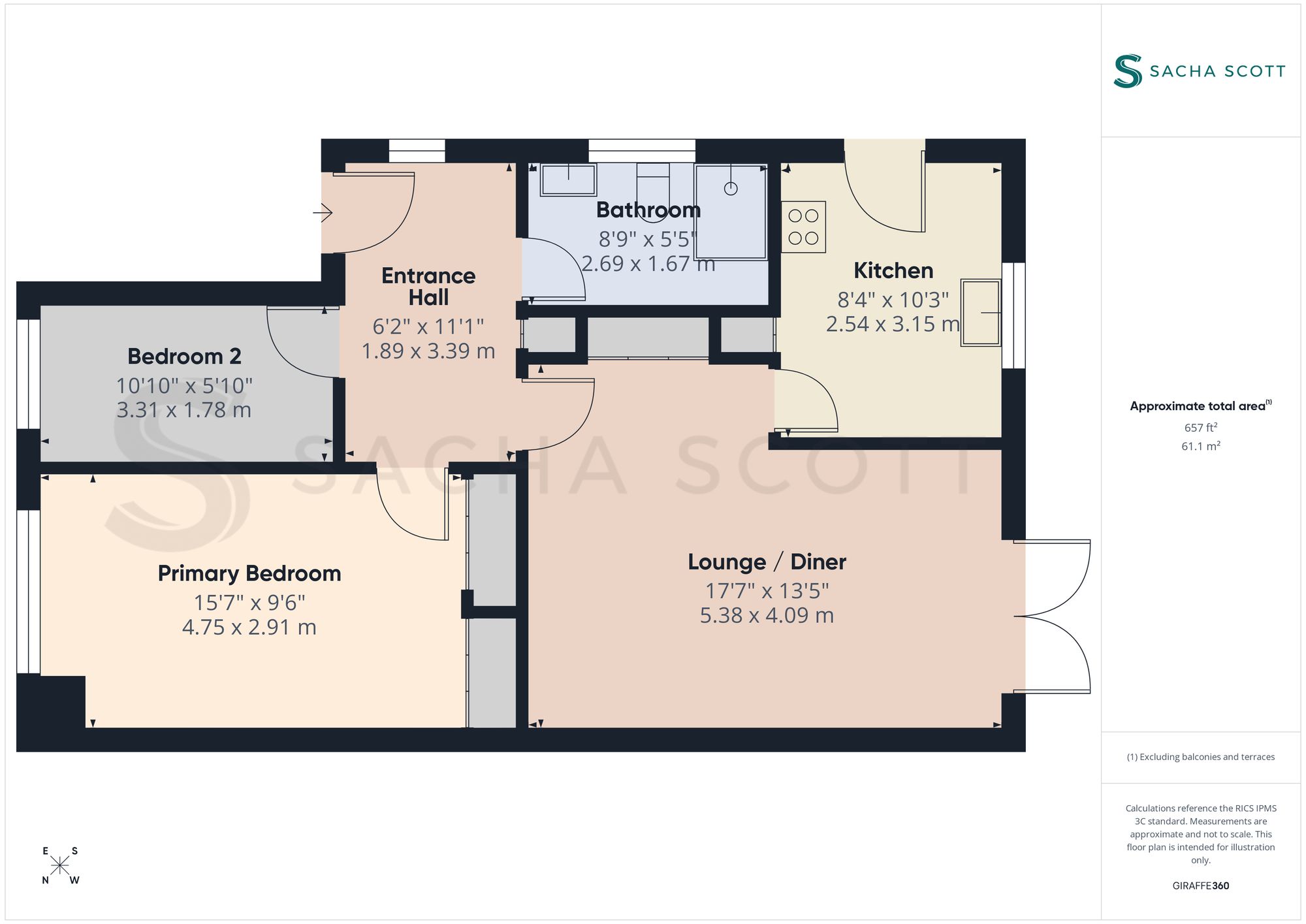 12 Nork Gardens, Banstead floorplan