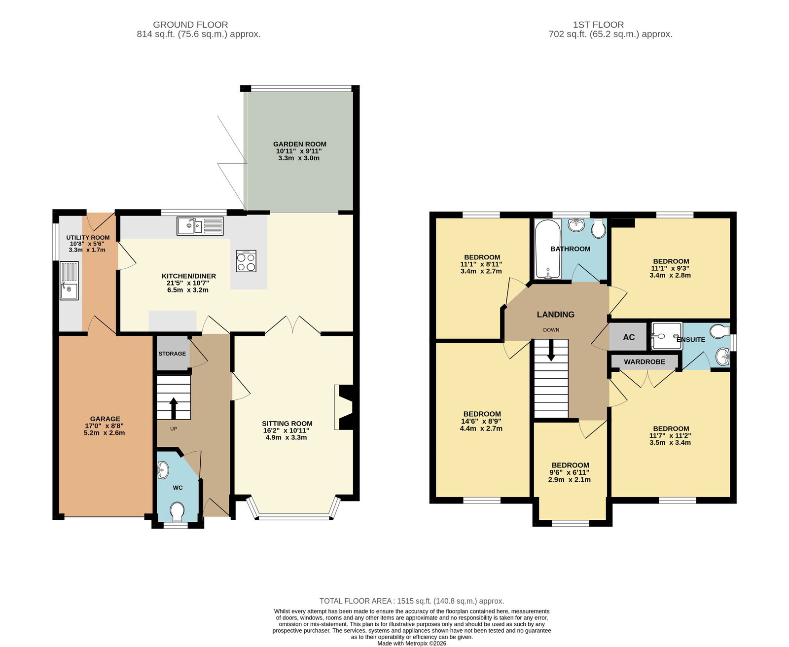 30, Brookmill Close, Malvern floorplan