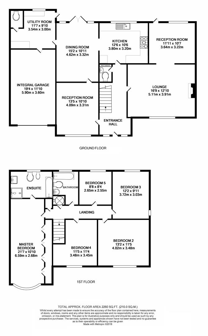 5 Bedrooms Detached house for sale in Homefield Road, Radlett WD7