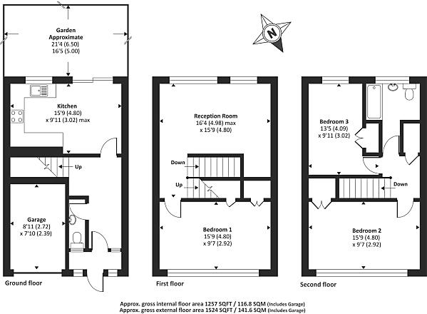 3 Bedrooms Town house for sale in Brookhill Road, East Barnet EN4