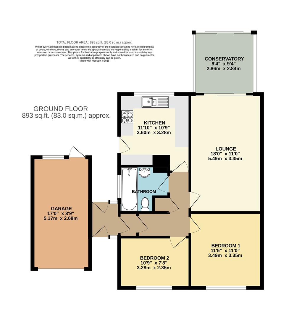 52, Summercourt Way, Brixham floorplan