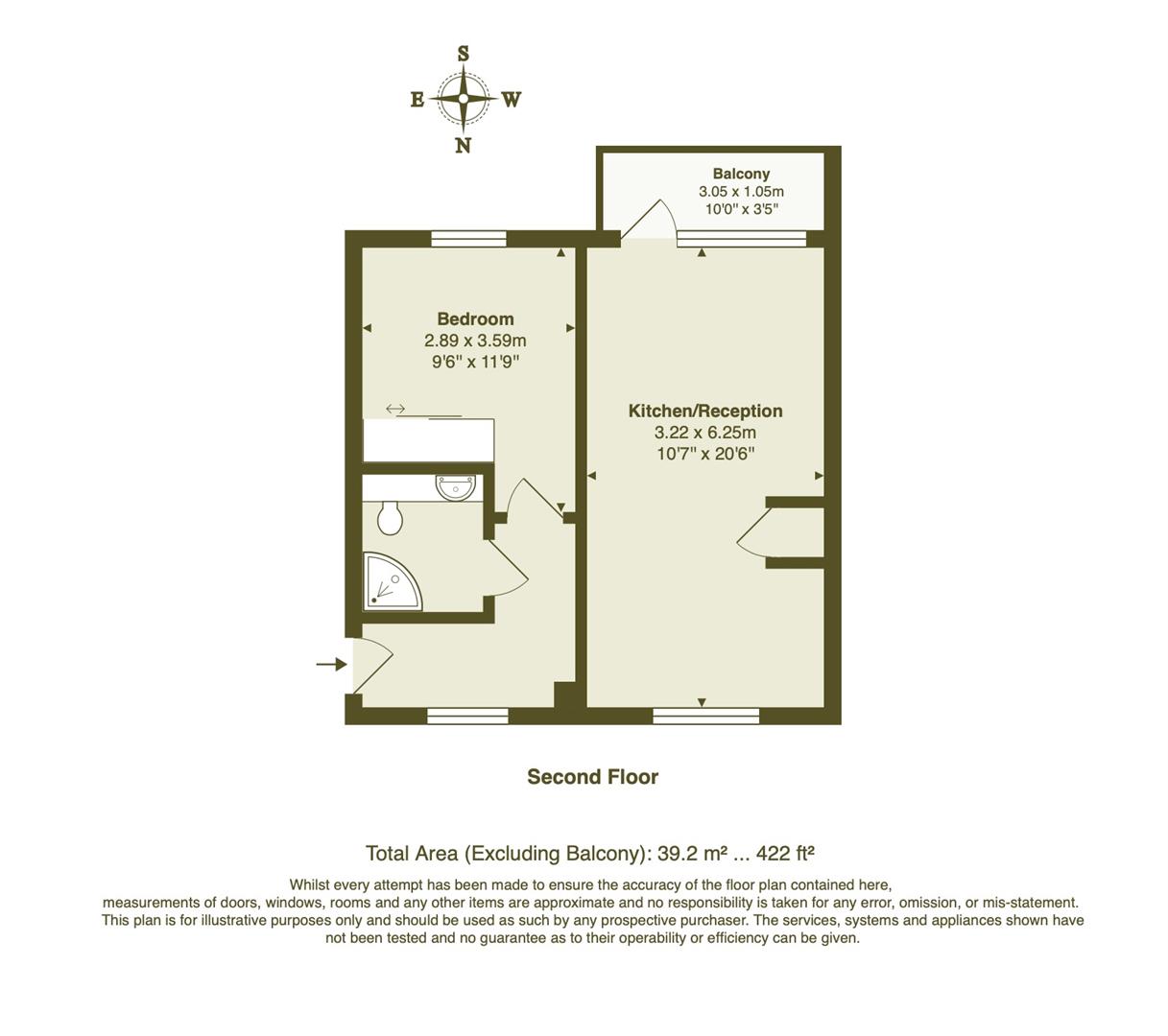 7E, Reading Lane, Hackney floorplan